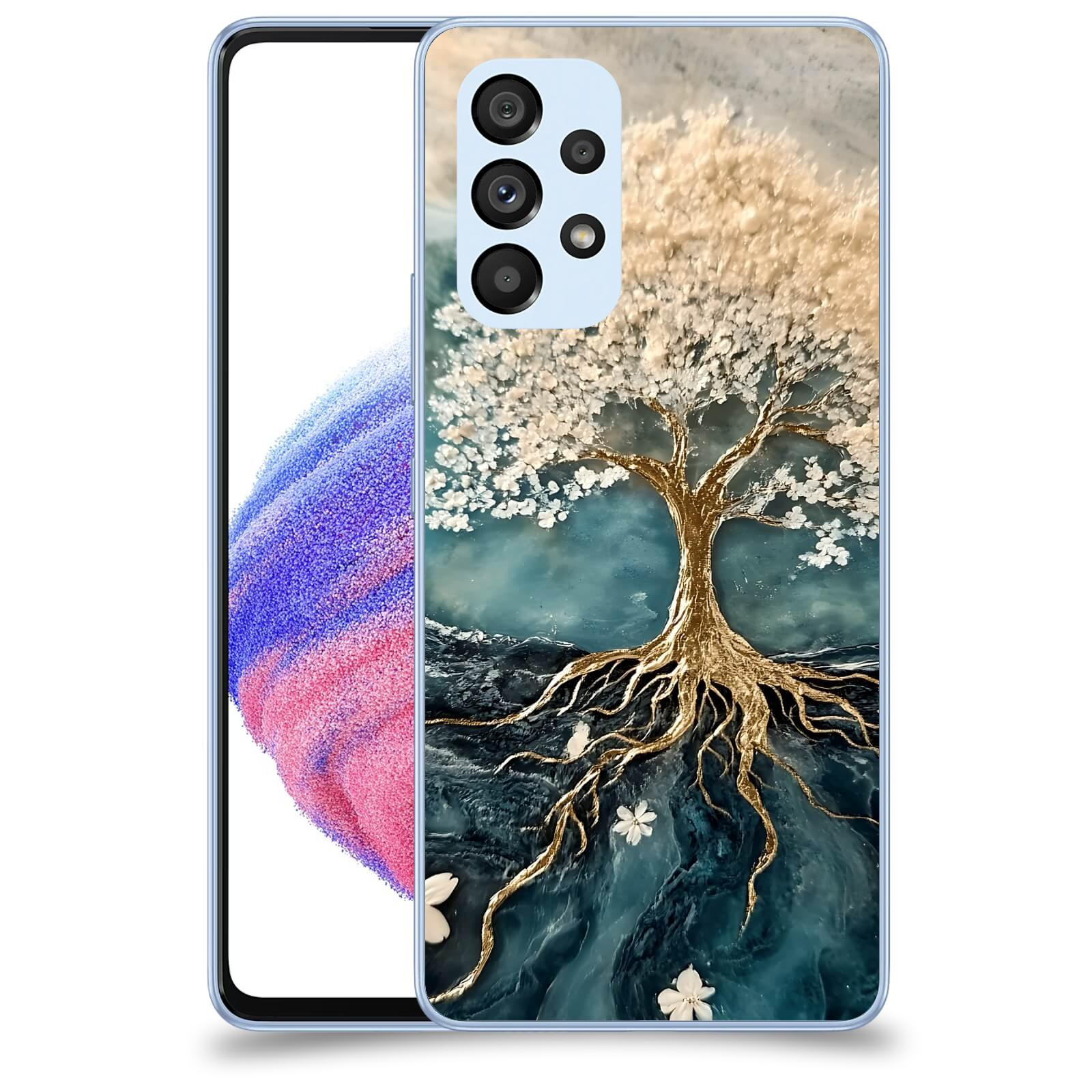 ACOVER Kryt na mobil Samsung Galaxy A32 5G A326B - Zlatý život