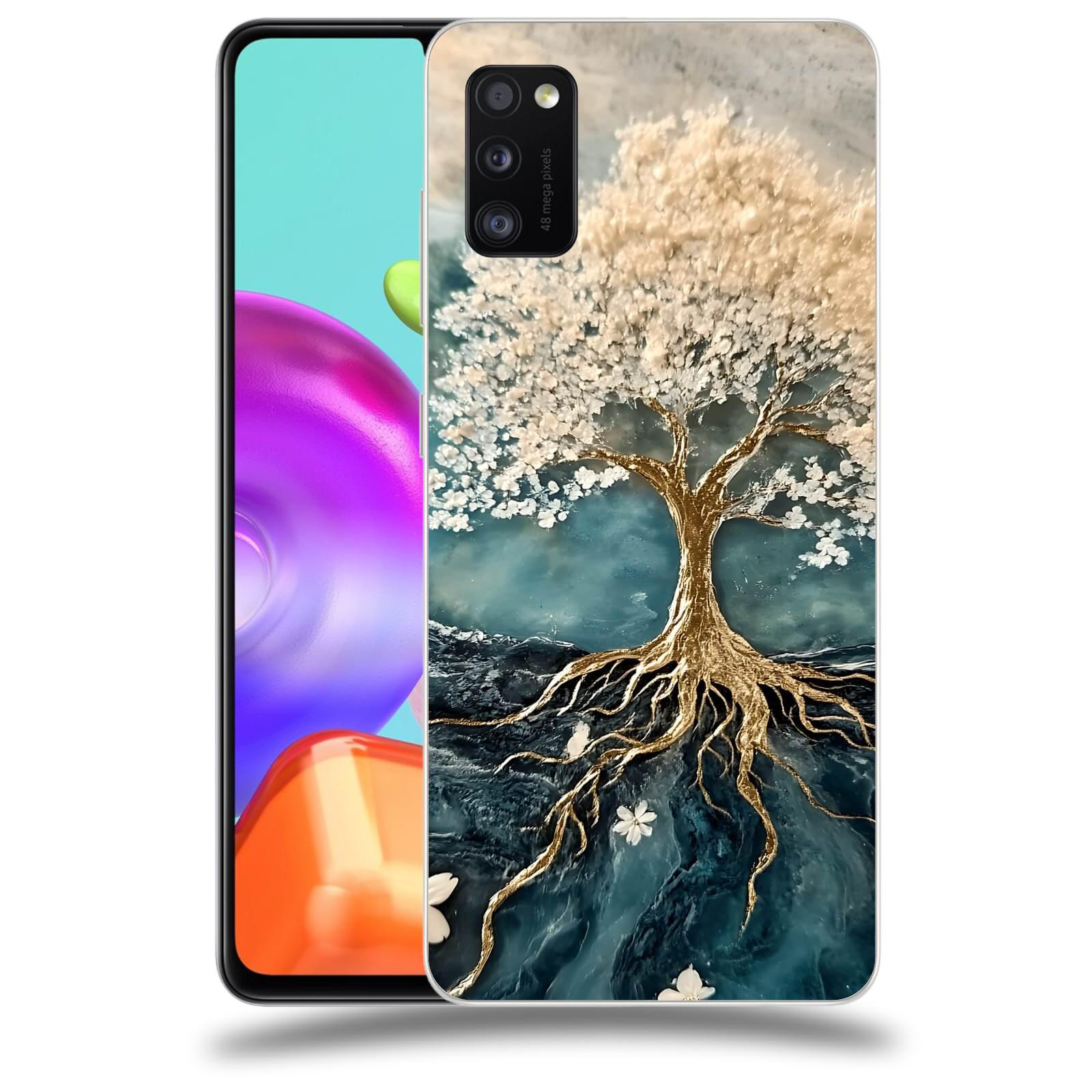 ACOVER Kryt na mobil Samsung Galaxy A41 A415F - Zlatý život