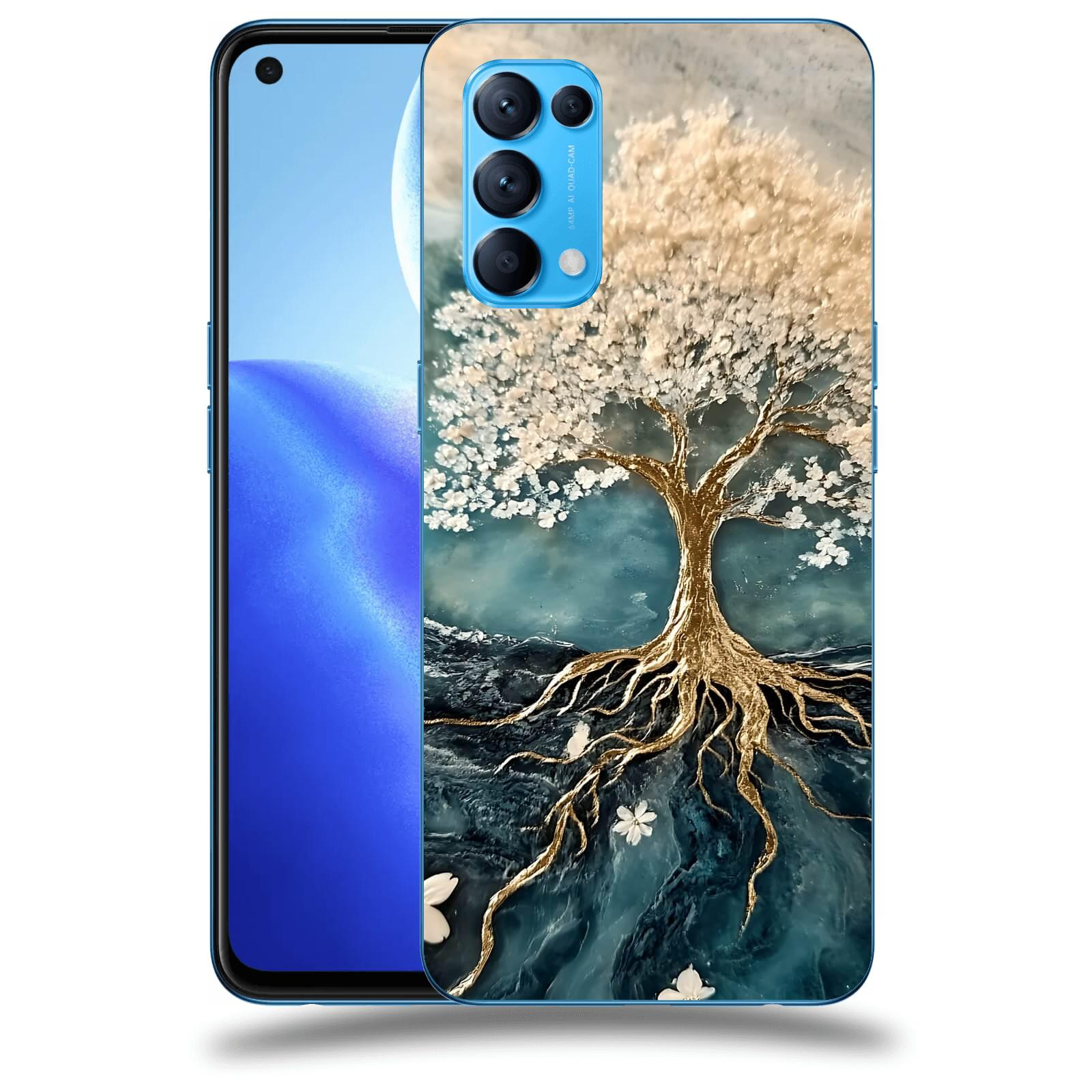 ACOVER Kryt na mobil OPPO Reno 5 5G - Zlatý život