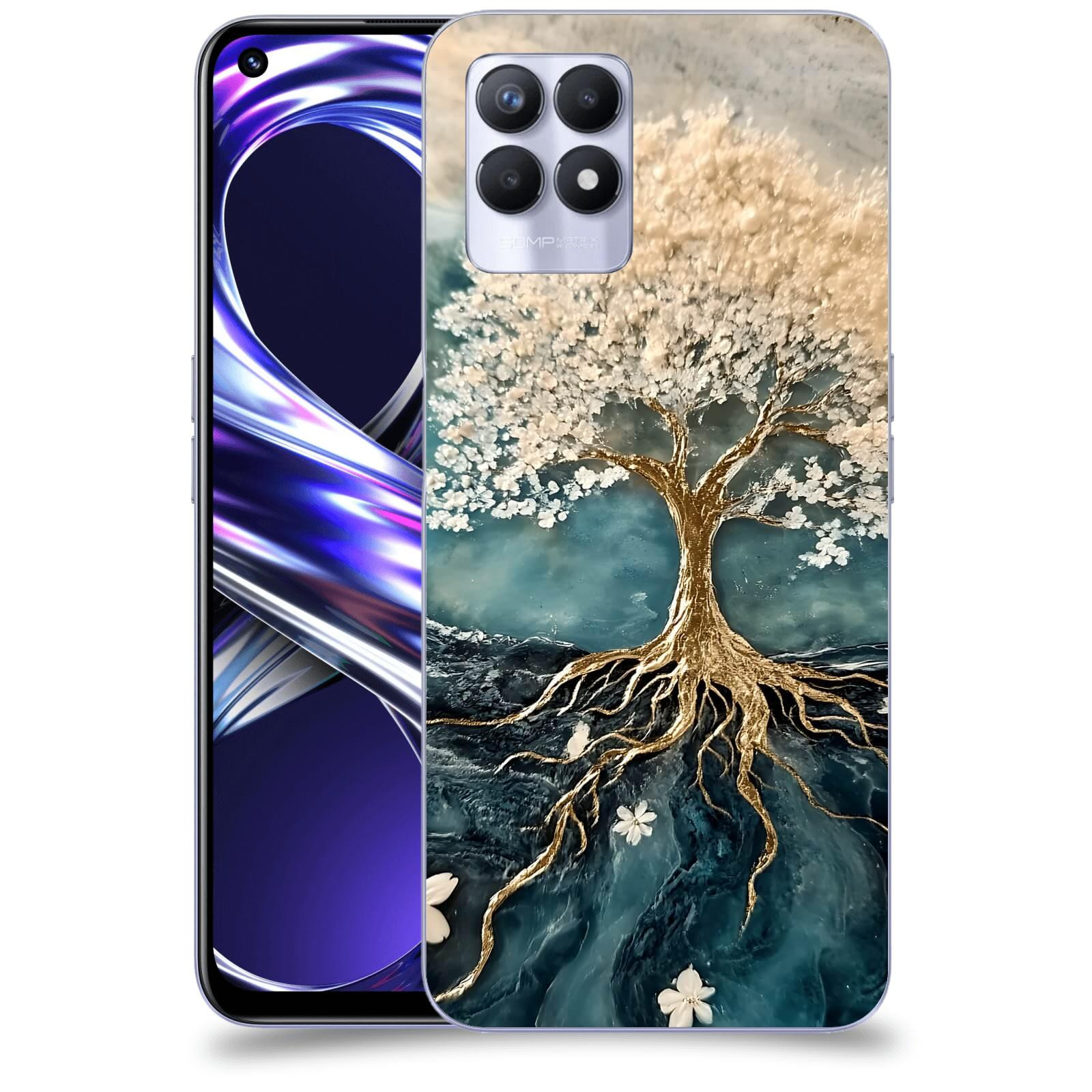ACOVER Kryt na mobil Realme 8i - Zlatý život