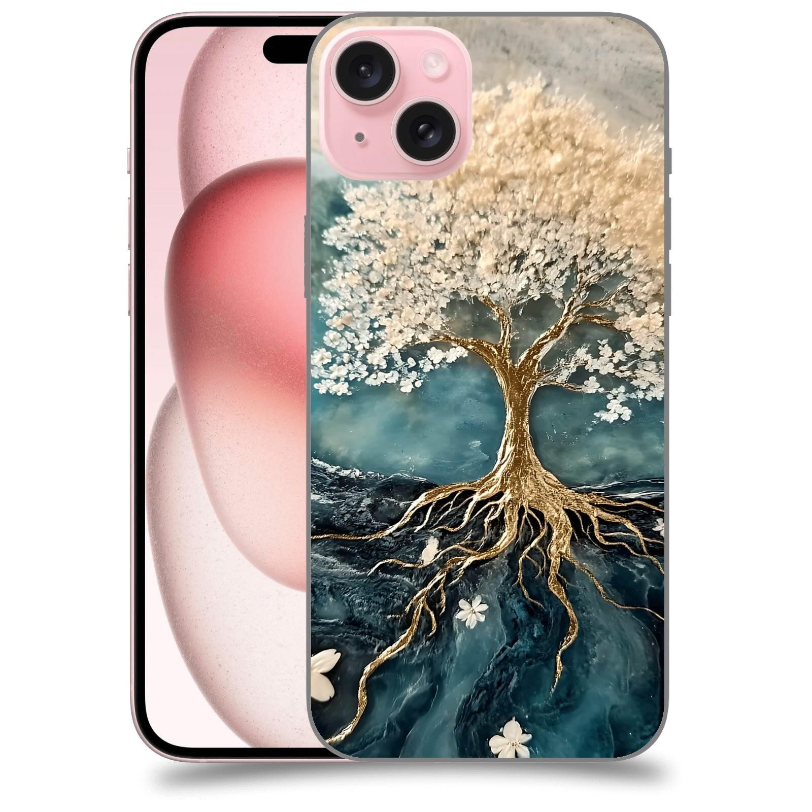 ACOVER Kryt na mobil Apple iPhone 15 plus - Zlatý život