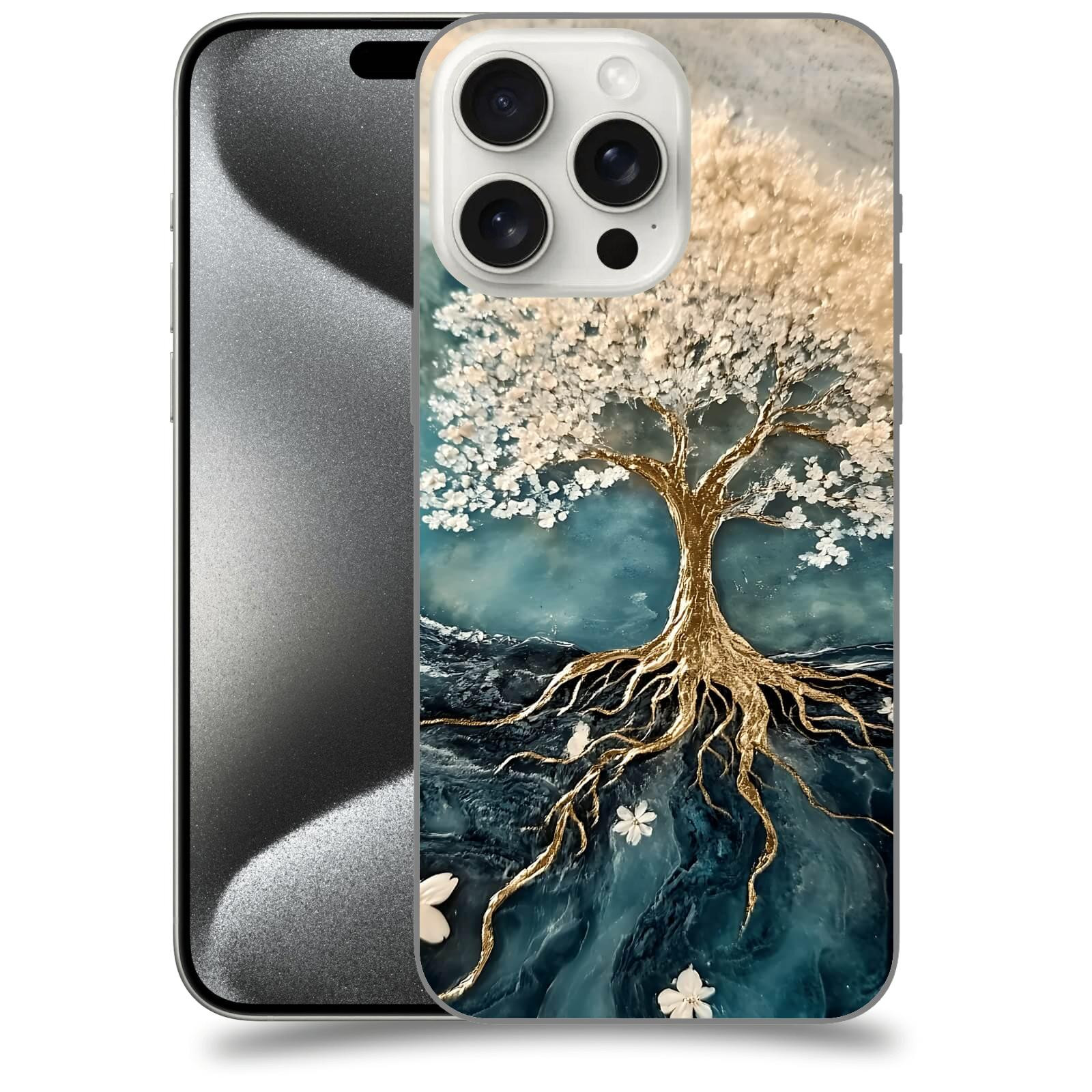 ACOVER Kryt na mobil Apple iPhone 15 pro max - Zlatý život