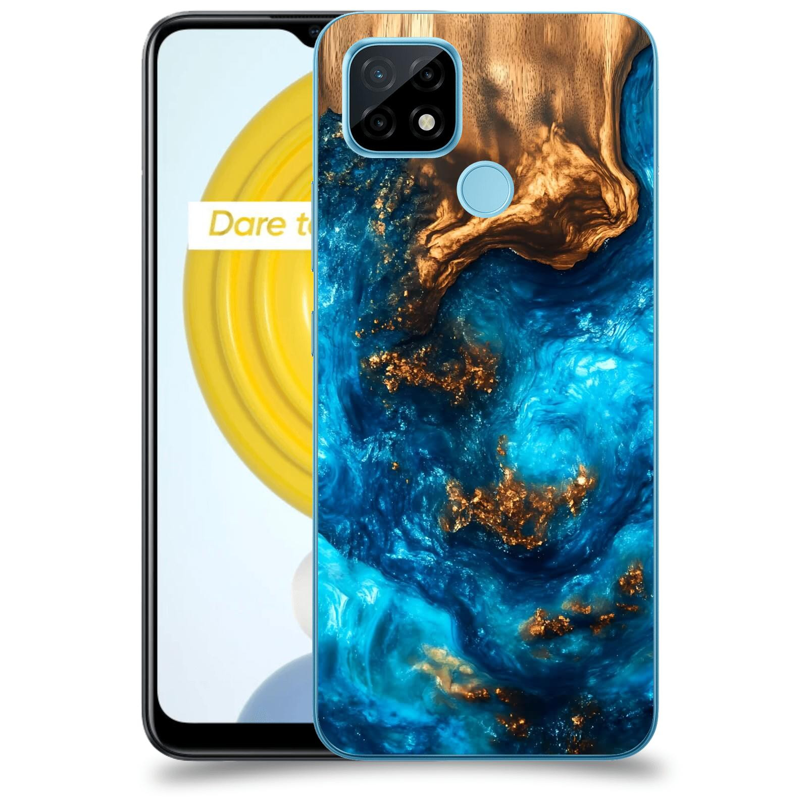 ACOVER Kryt na mobil Realme C21 - Kosmická hloubka