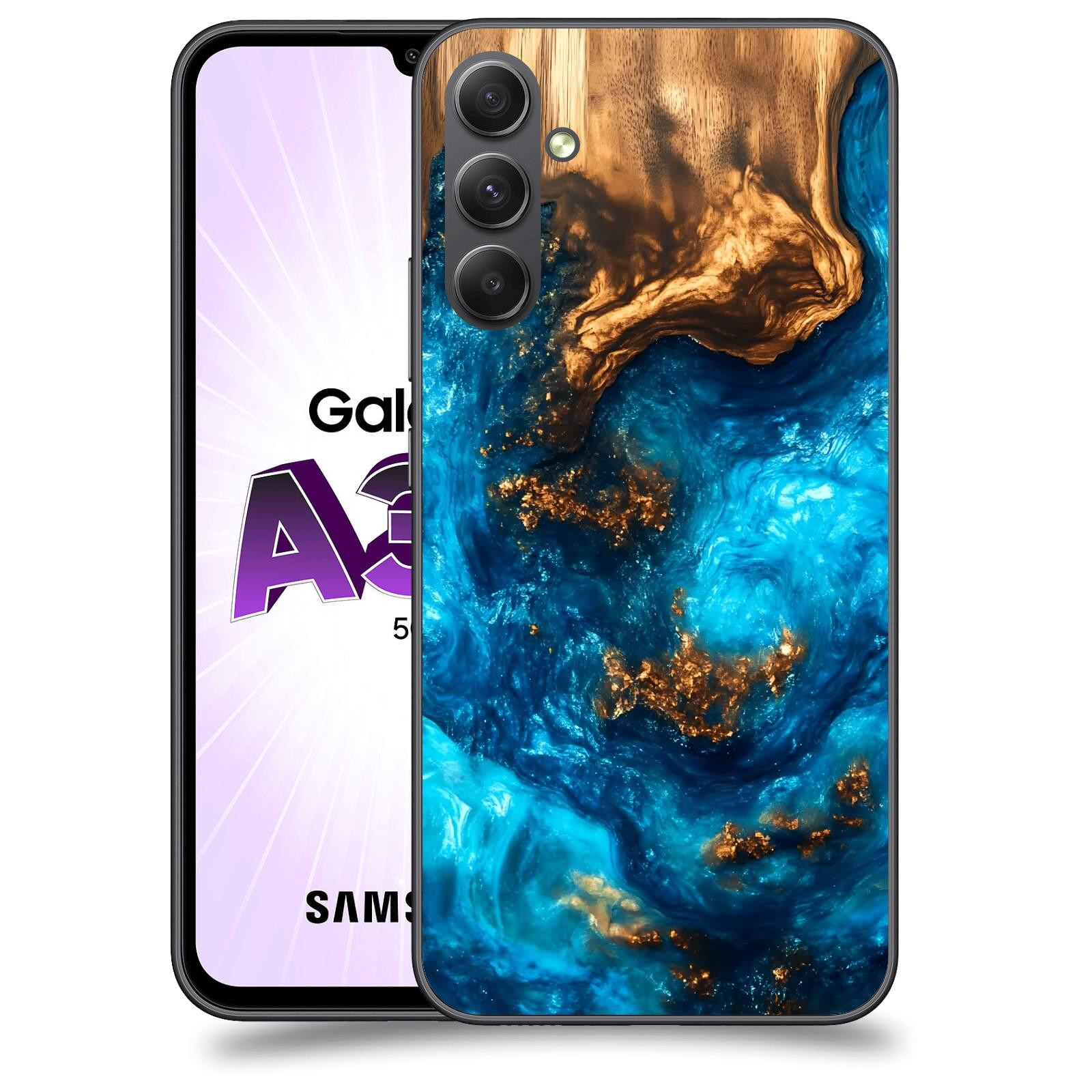 ACOVER Kryt na mobil Samsung Galaxy A34 - Kosmická hloubka
