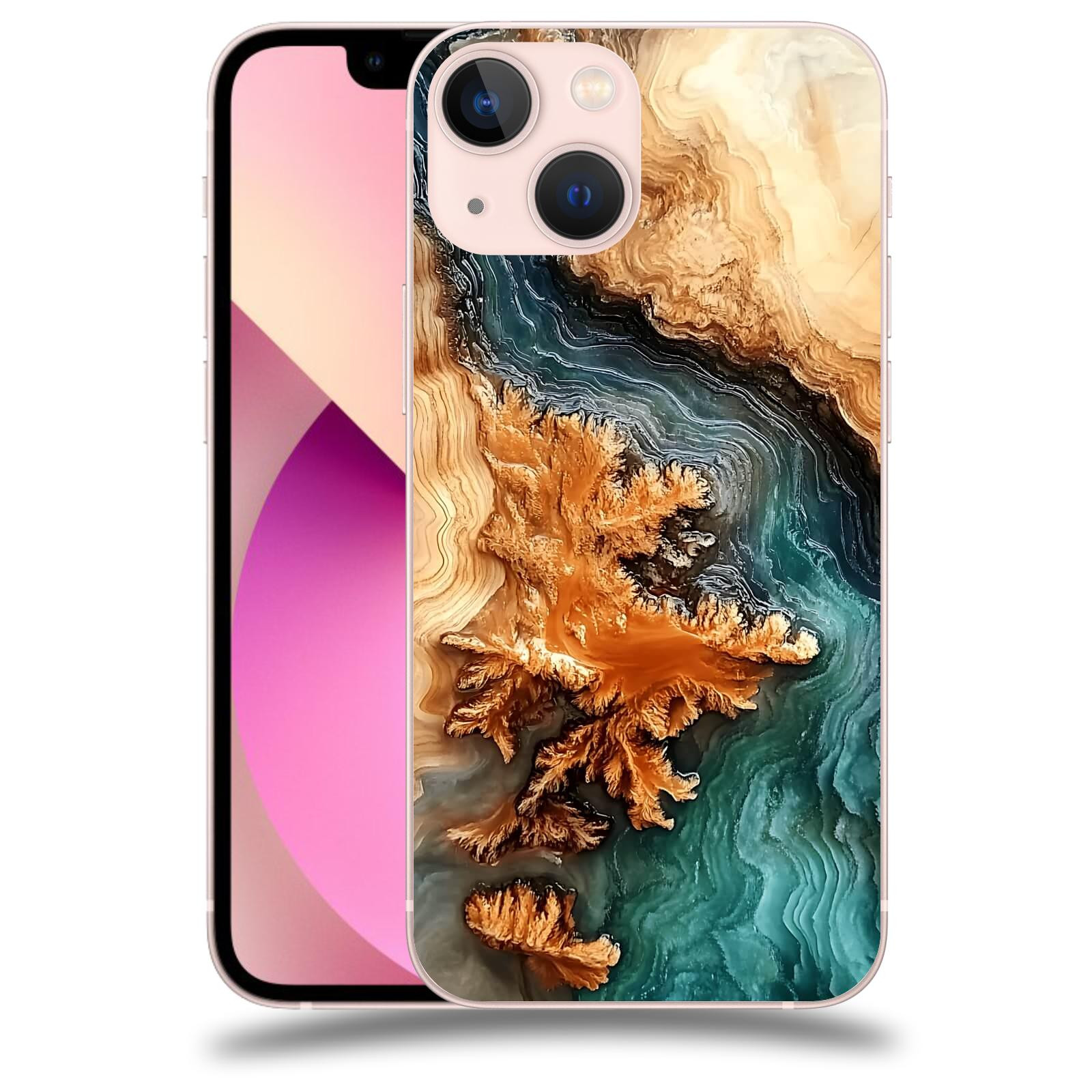 ACOVER Kryt na mobil Apple iPhone 13 mini - Minerální tok