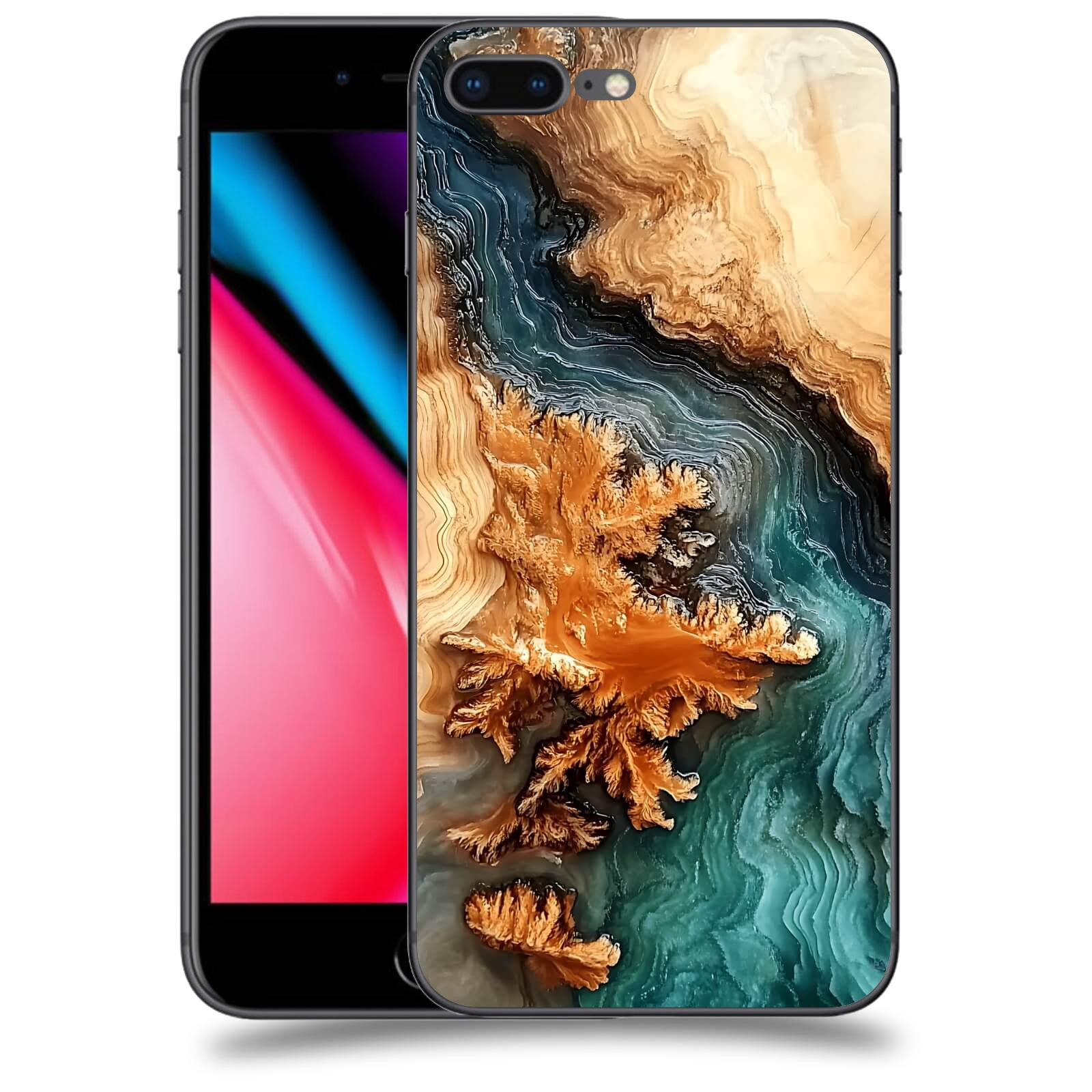 ACOVER Kryt na mobil Apple iPhone 8 Plus - Minerální tok