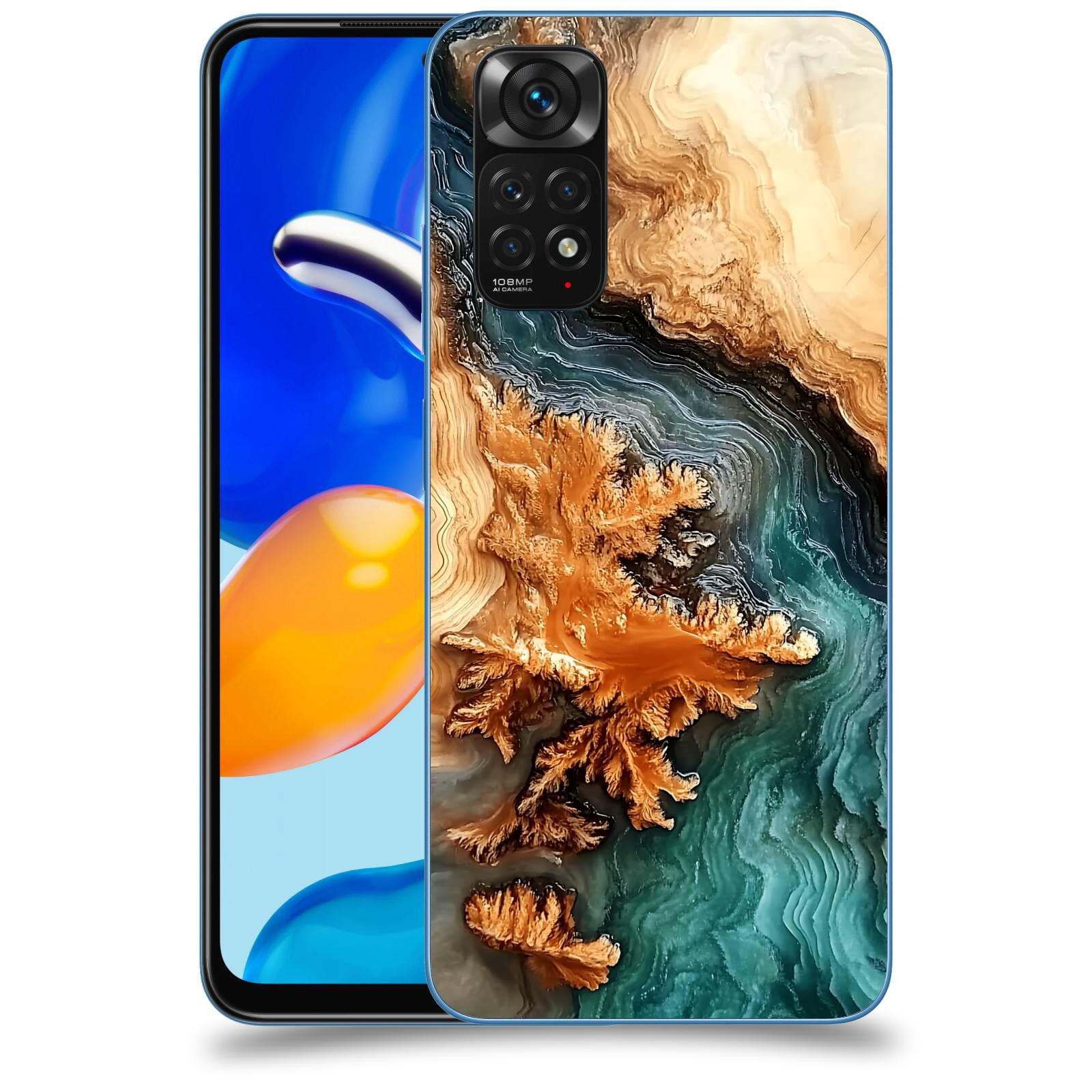 ACOVER Kryt na mobil Xiaomi Redmi Note 11S - Minerální tok