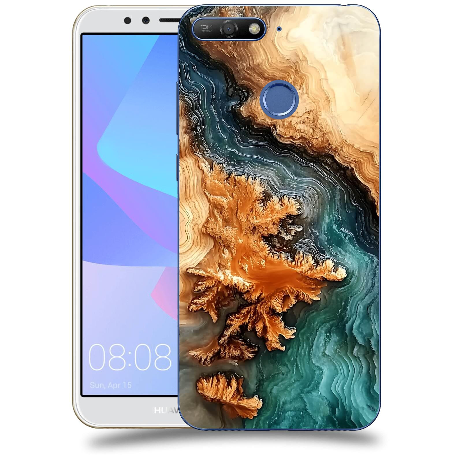 ACOVER Kryt na mobil Huawei Y6 Prime 2018 - Minerální tok