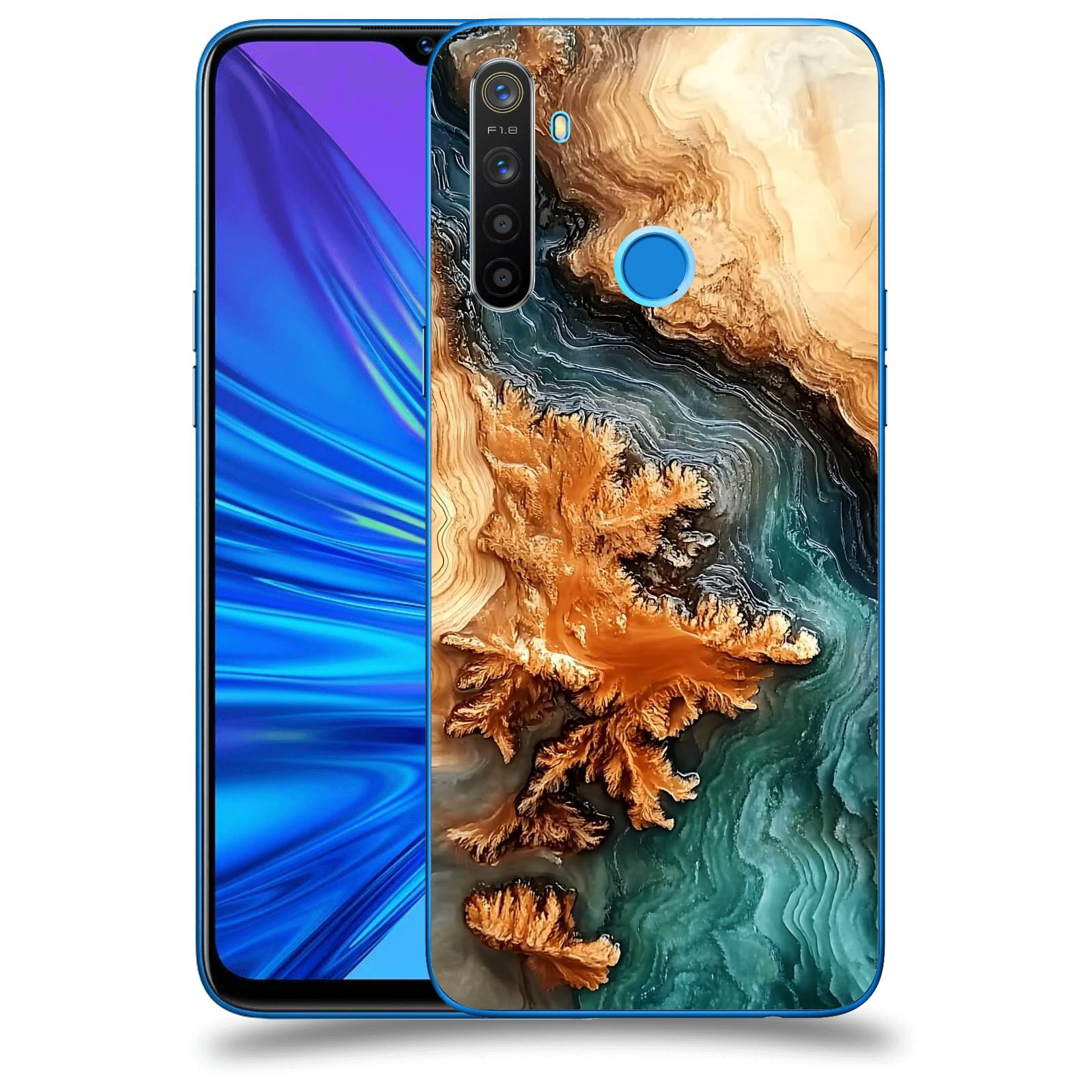 ACOVER Kryt na mobil Realme 5 - Minerální tok