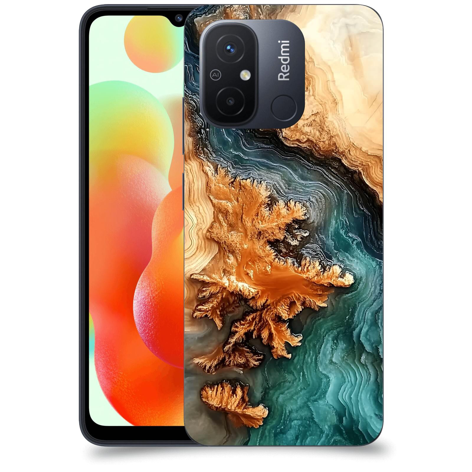 ACOVER Kryt na mobil Xiaomi Redmi 12C - Minerální tok