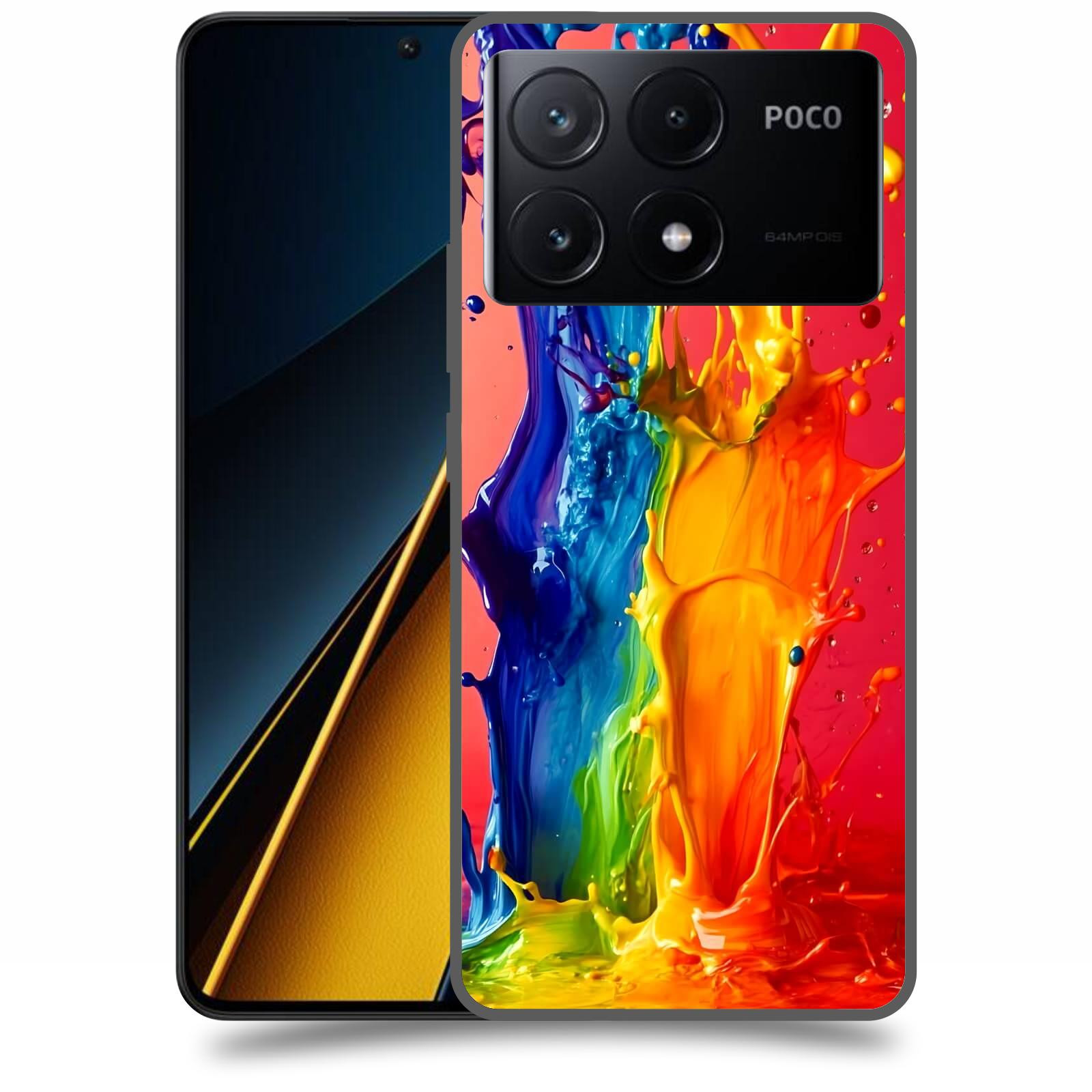 ACOVER Kryt na mobil Poco X6 Pro 5G - Energie a Srážka