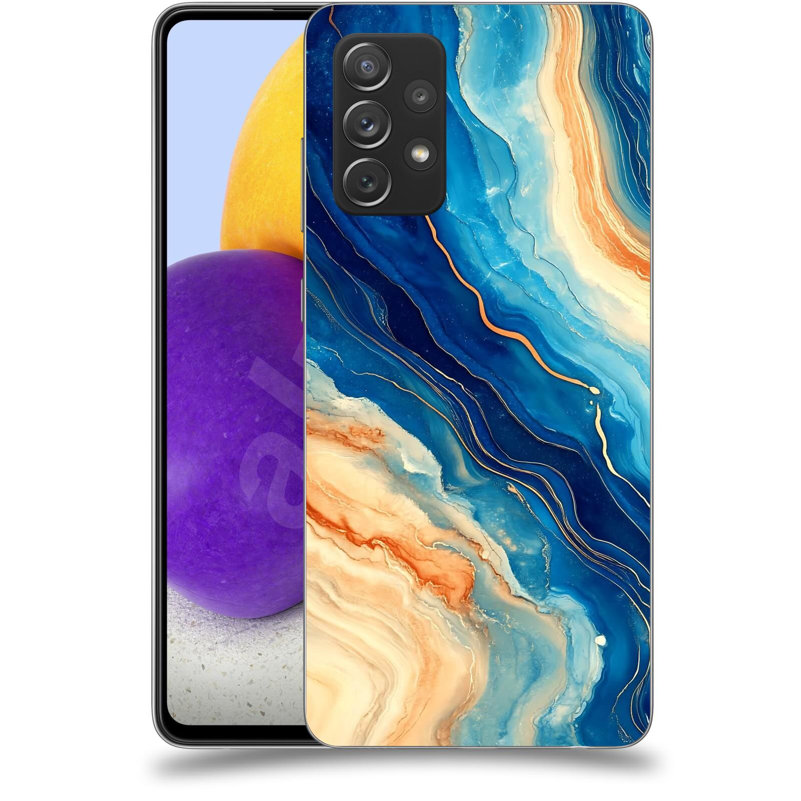 ACOVER Kryt na mobil Samsung Galaxy A72 A725F - Kosmos a Proudění