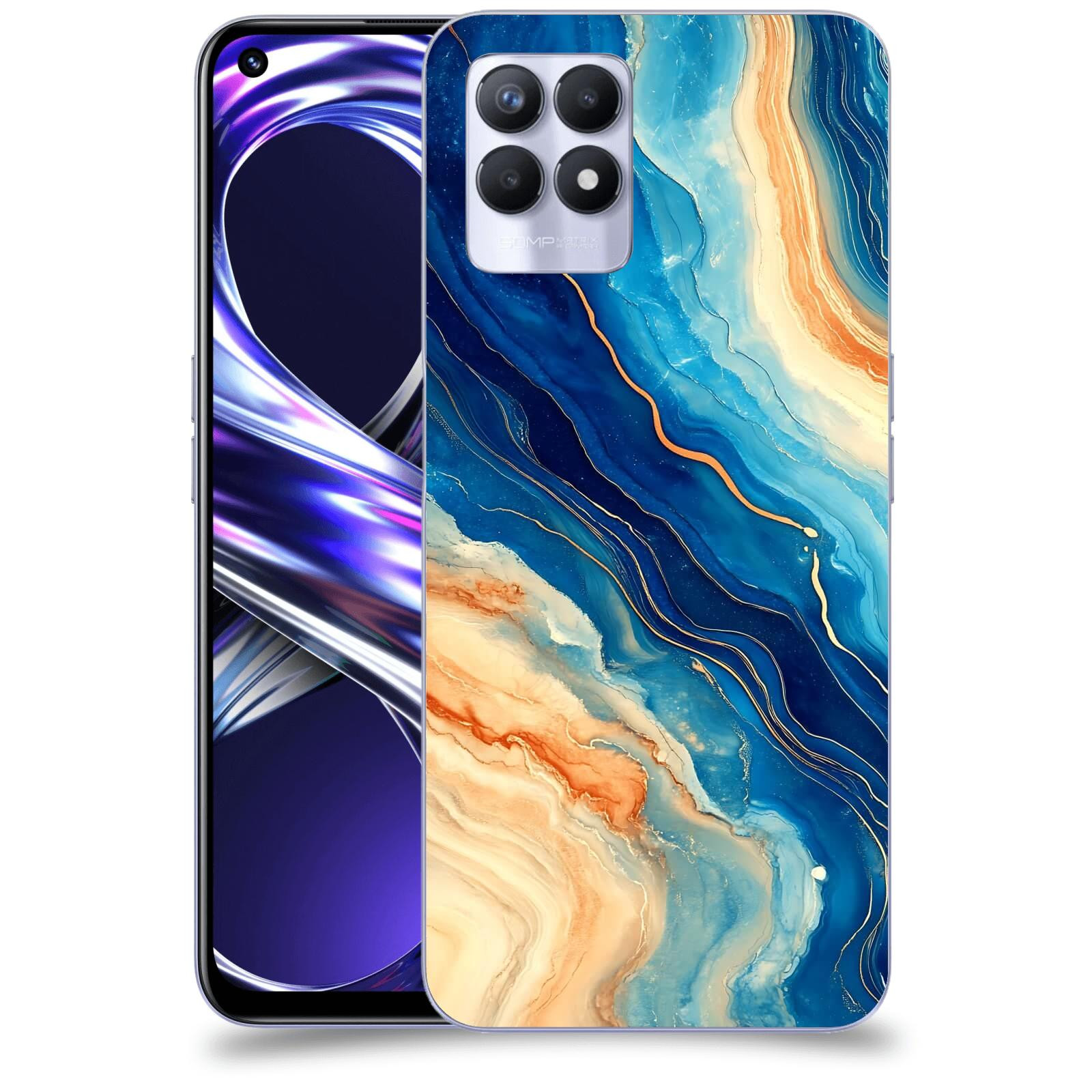 ACOVER Kryt na mobil Realme 8i - Kosmos a Proudění