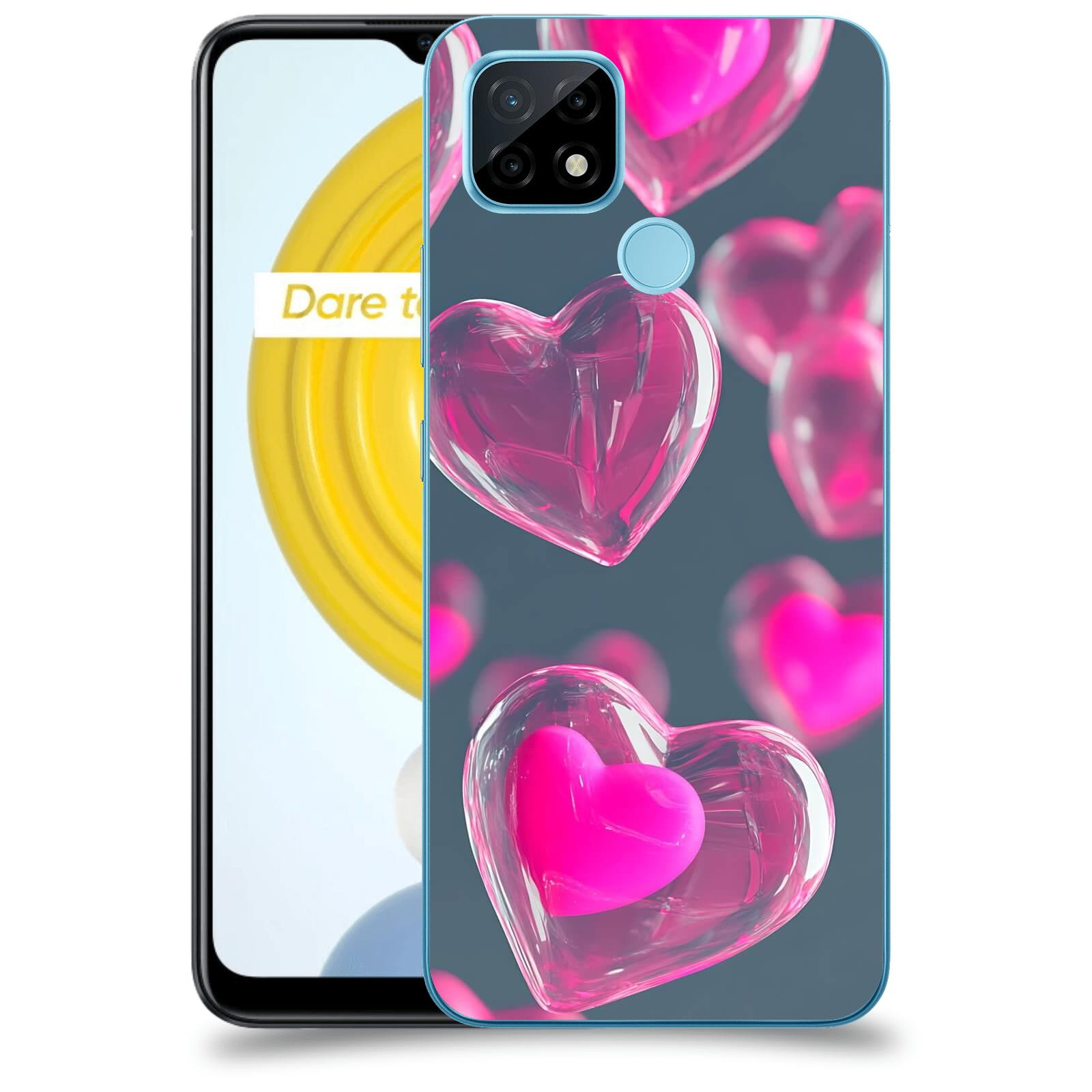 ACOVER Kryt na mobil Realme C21 - Láska a Jemnost