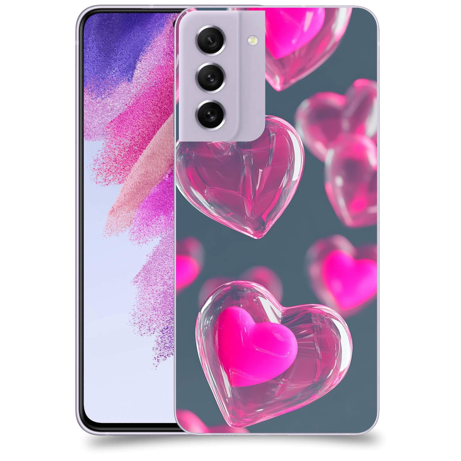 ACOVER Kryt na mobil Samsung Galaxy S21 FE 5G - Láska a Jemnost