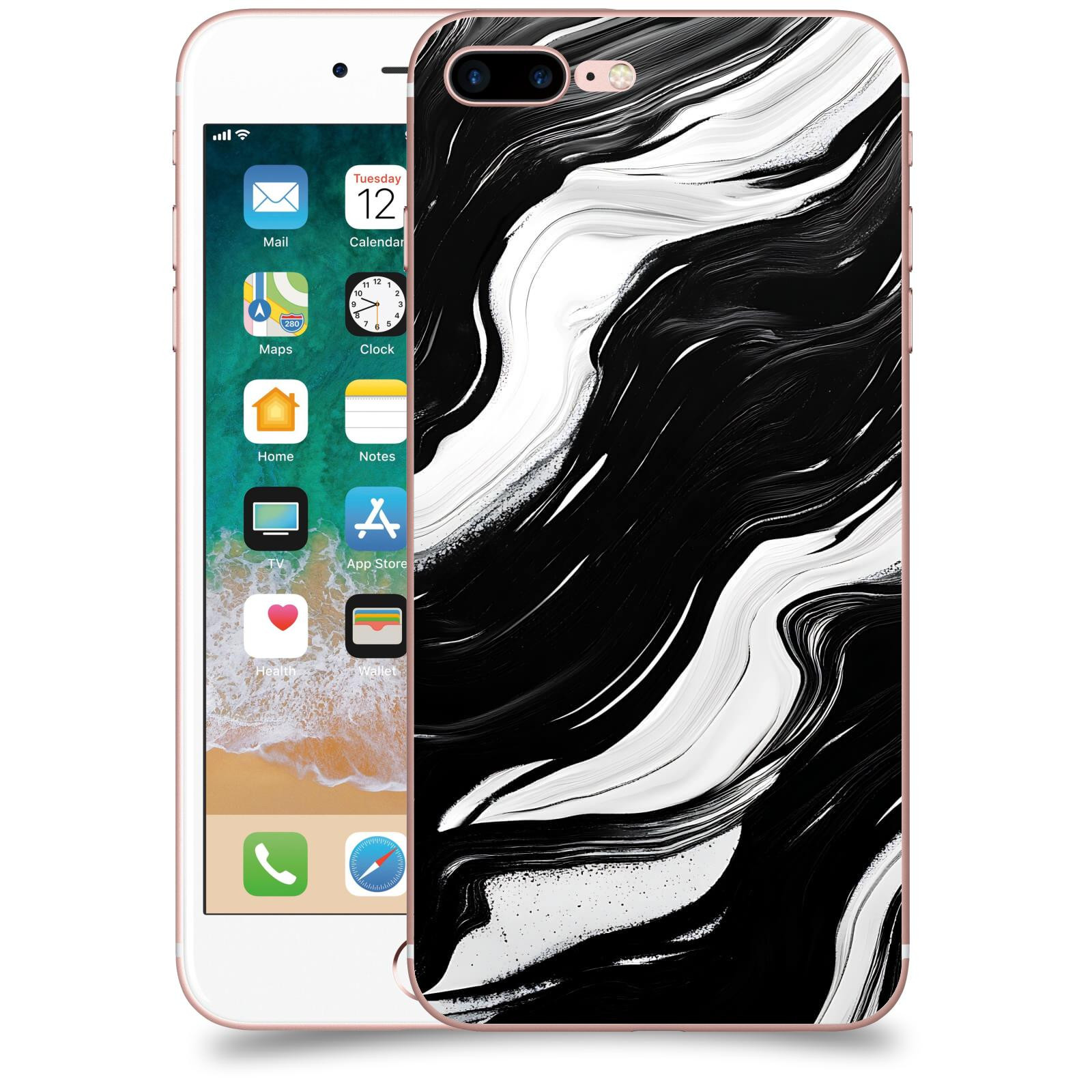 ACOVER Kryt na mobil Apple iPhone 7 Plus - Monochromie a Proudění