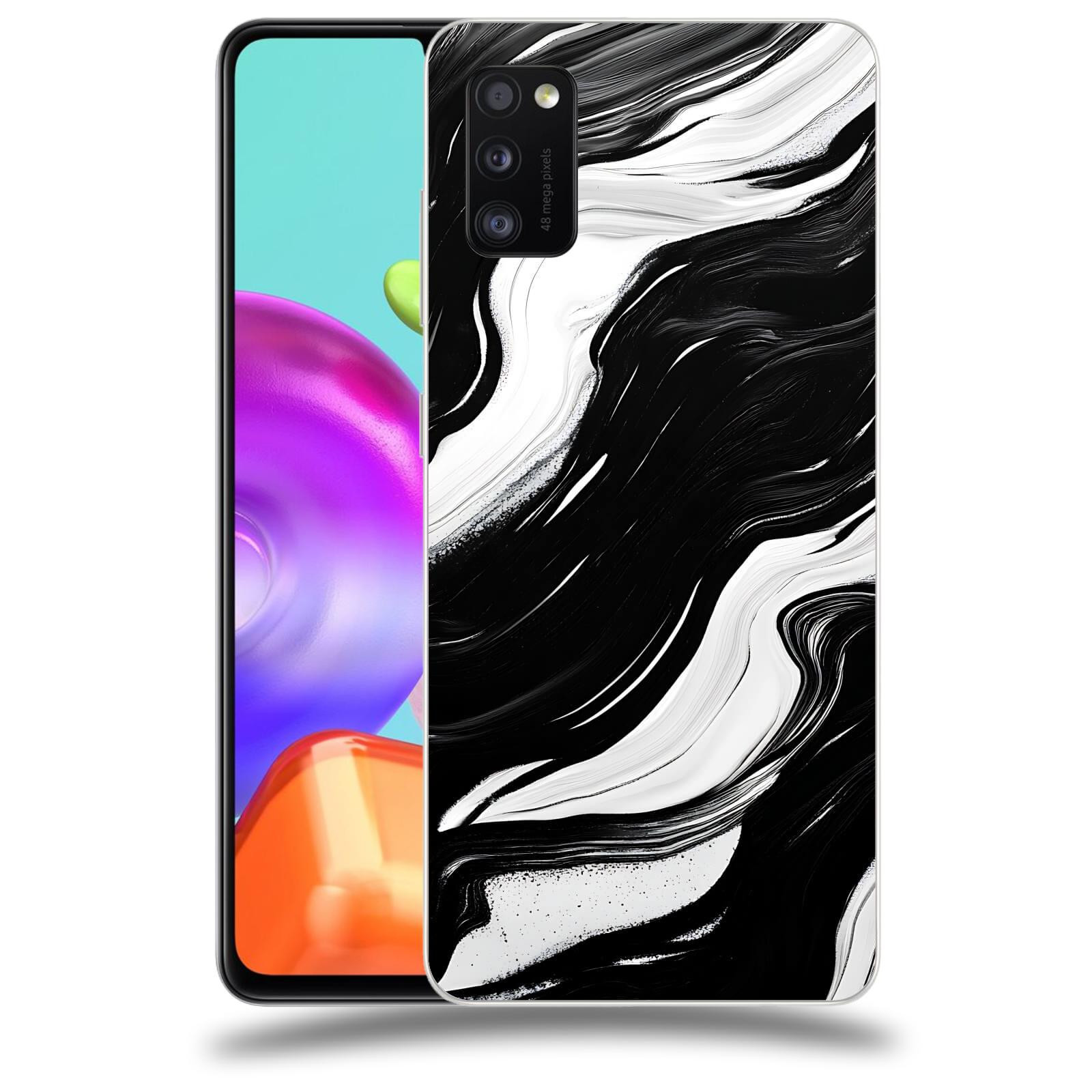 ACOVER Kryt na mobil Samsung Galaxy A41 A415F - Monochromie a Proudění