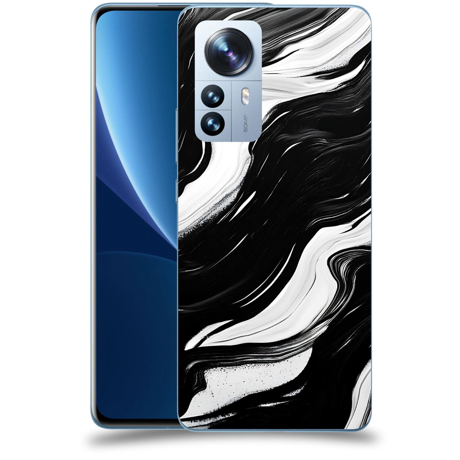 ACOVER Kryt na mobil Xiaomi 12 Pro - Monochromie a Proudění
