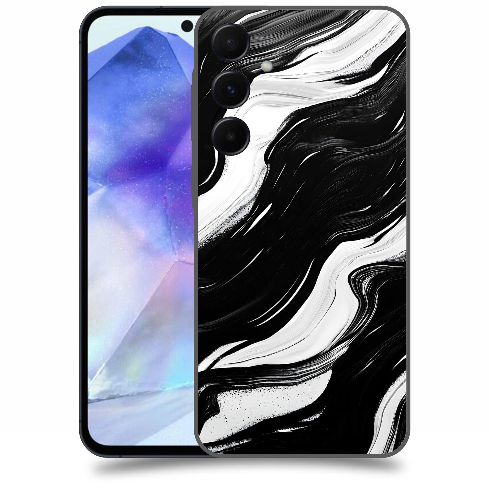 ACOVER Kryt na mobil Samsung Galaxy A55 5G - Monochromie a Proudění