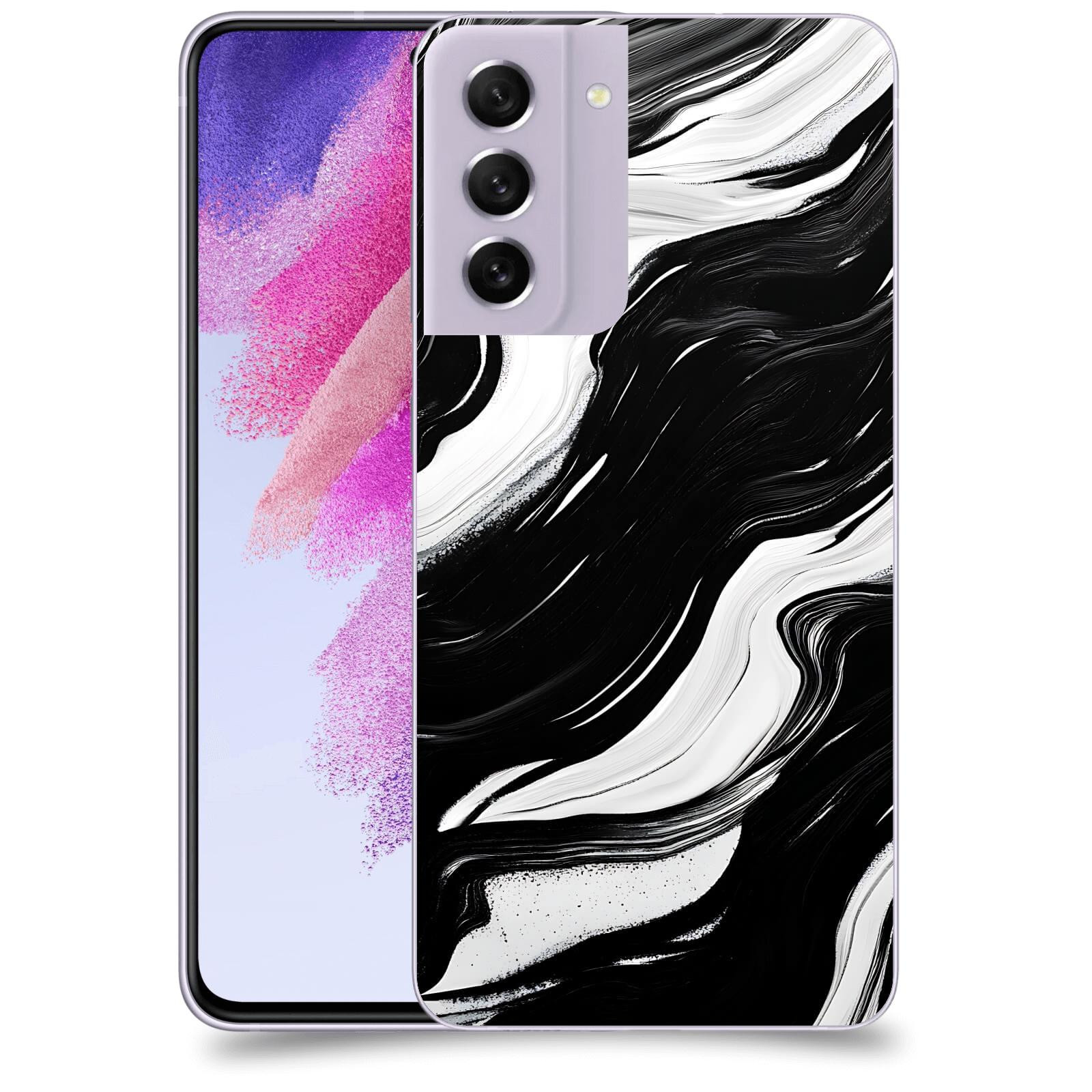 ACOVER Kryt na mobil Samsung Galaxy S21 FE 5G - Monochromie a Proudění