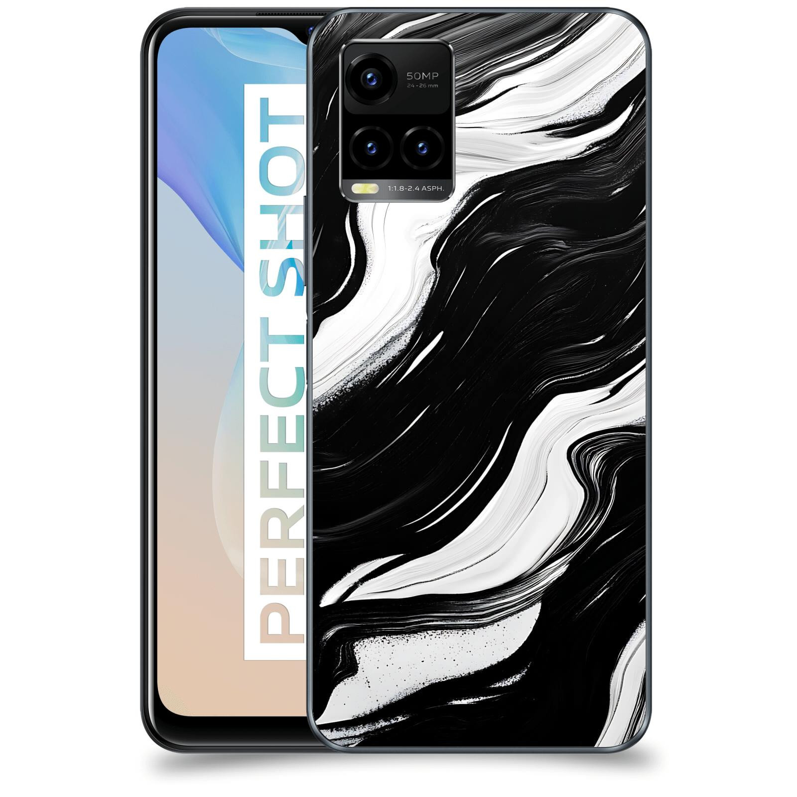 ACOVER Kryt na mobil Vivo Y33s - Monochromie a Proudění
