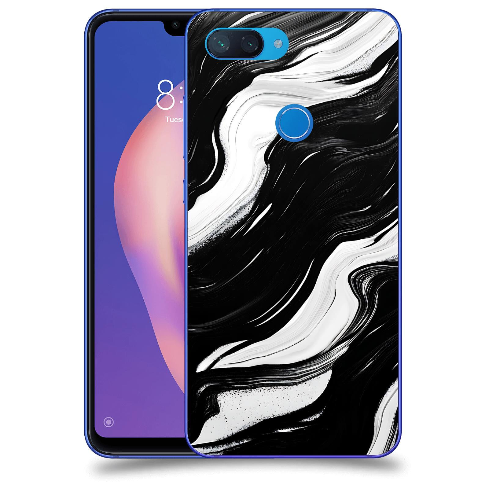 ACOVER Kryt na mobil Xiaomi Mi 8 Lite - Monochromie a Proudění