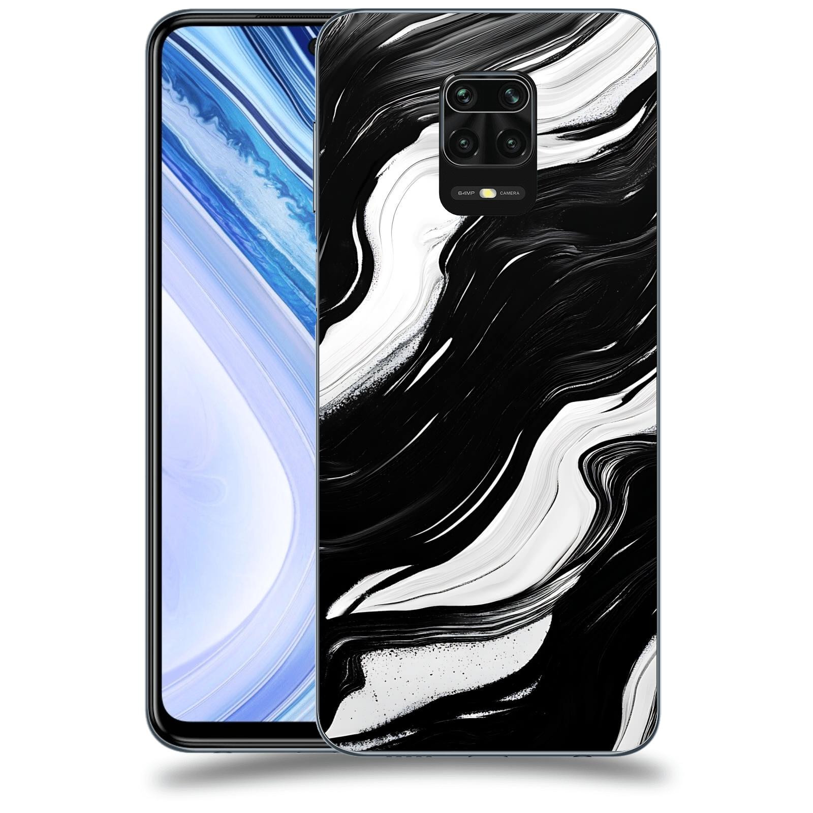 ACOVER Kryt na mobil Xiaomi Redmi Note 9 Pro - Monochromie a Proudění