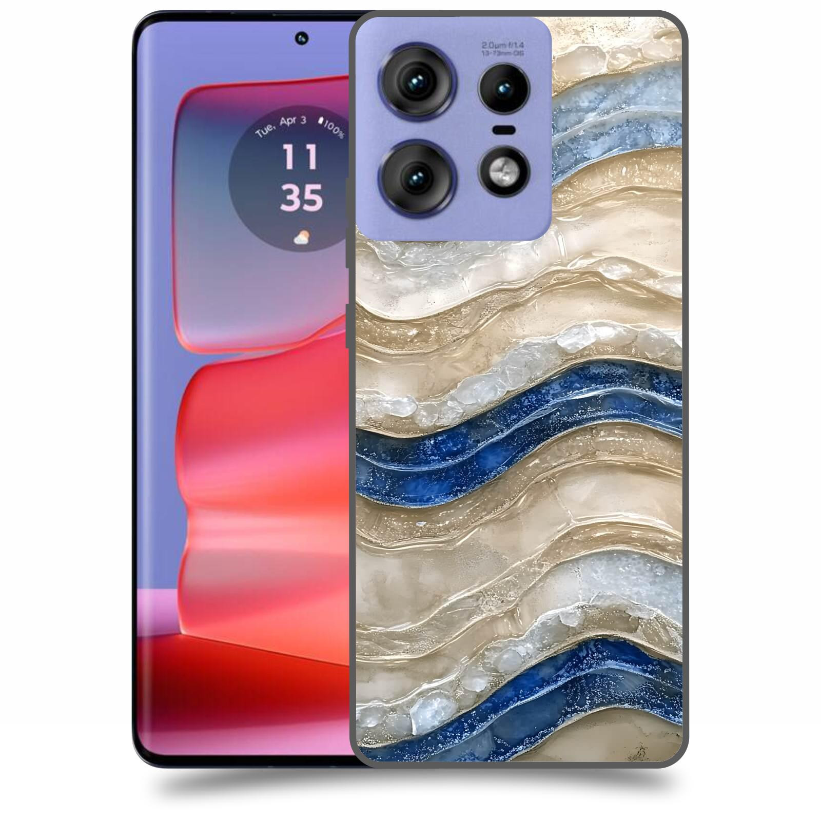 ACOVER Kryt na mobil Motorola Edge 50 Pro - Struktura a Harmonie