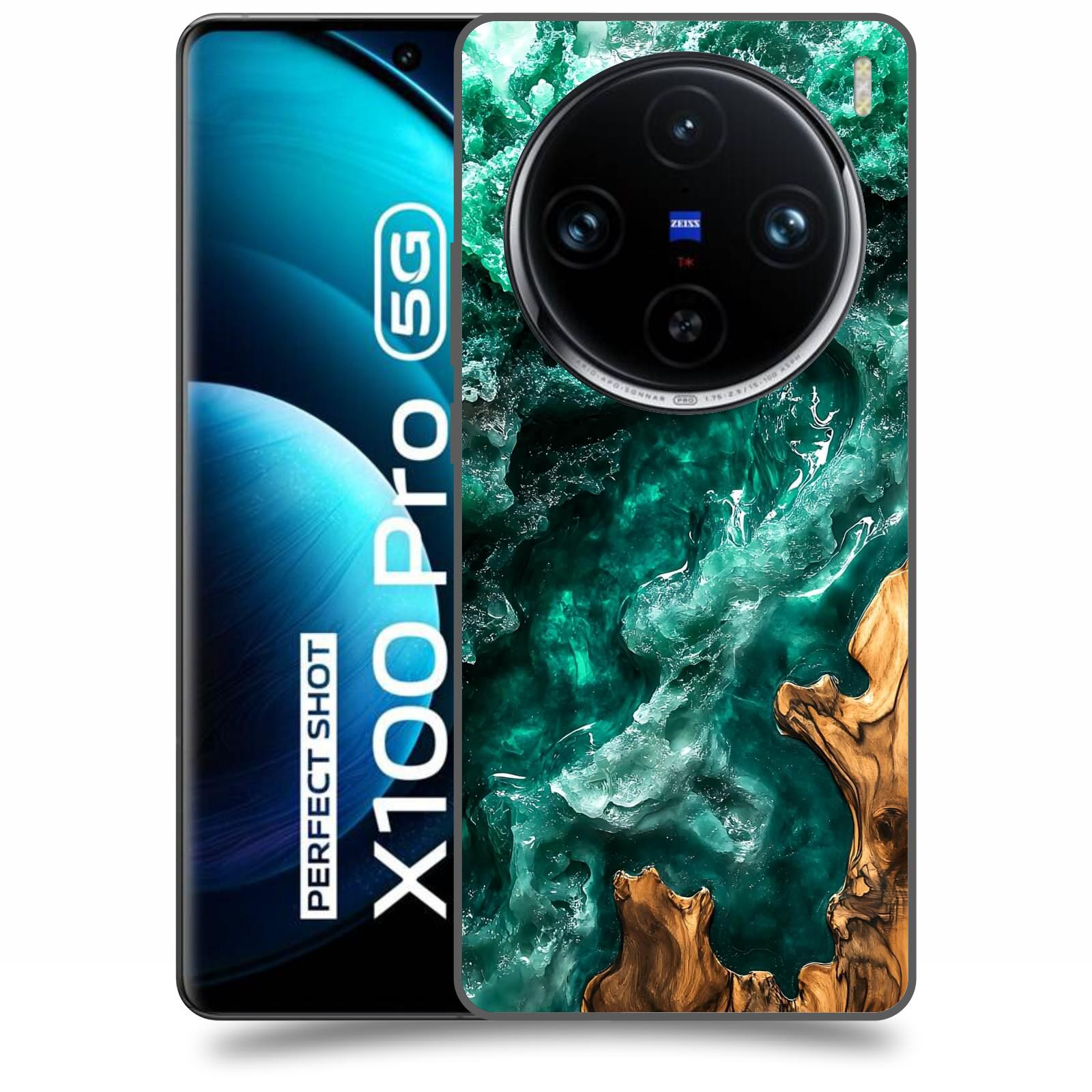 ACOVER Kryt na mobil Vivo X100 Pro 5G - Forest Wood I
