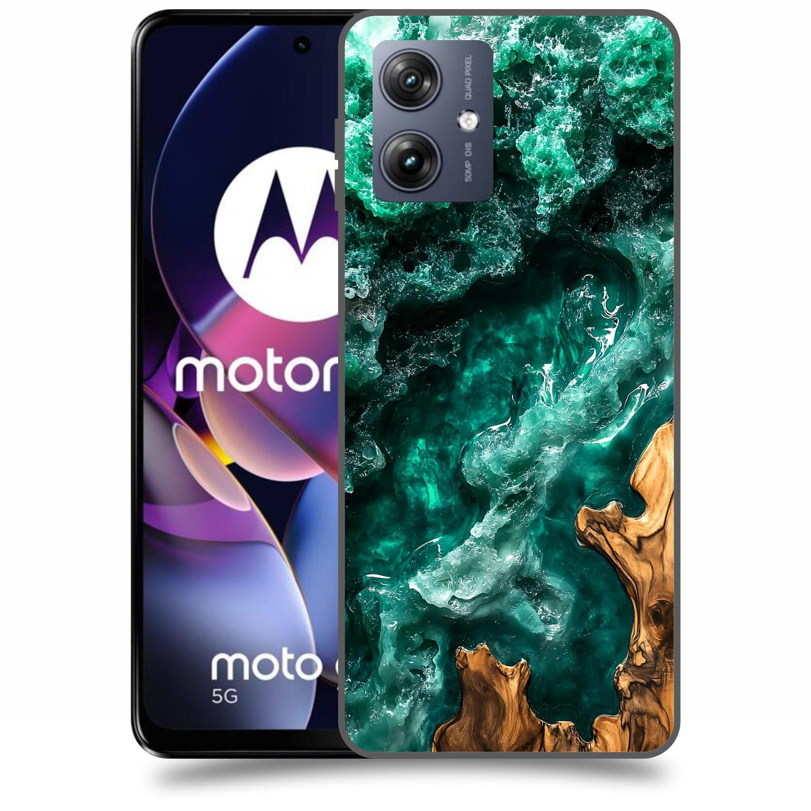 ACOVER Kryt na mobil Motorola Moto G54 5G - Forest Wood I