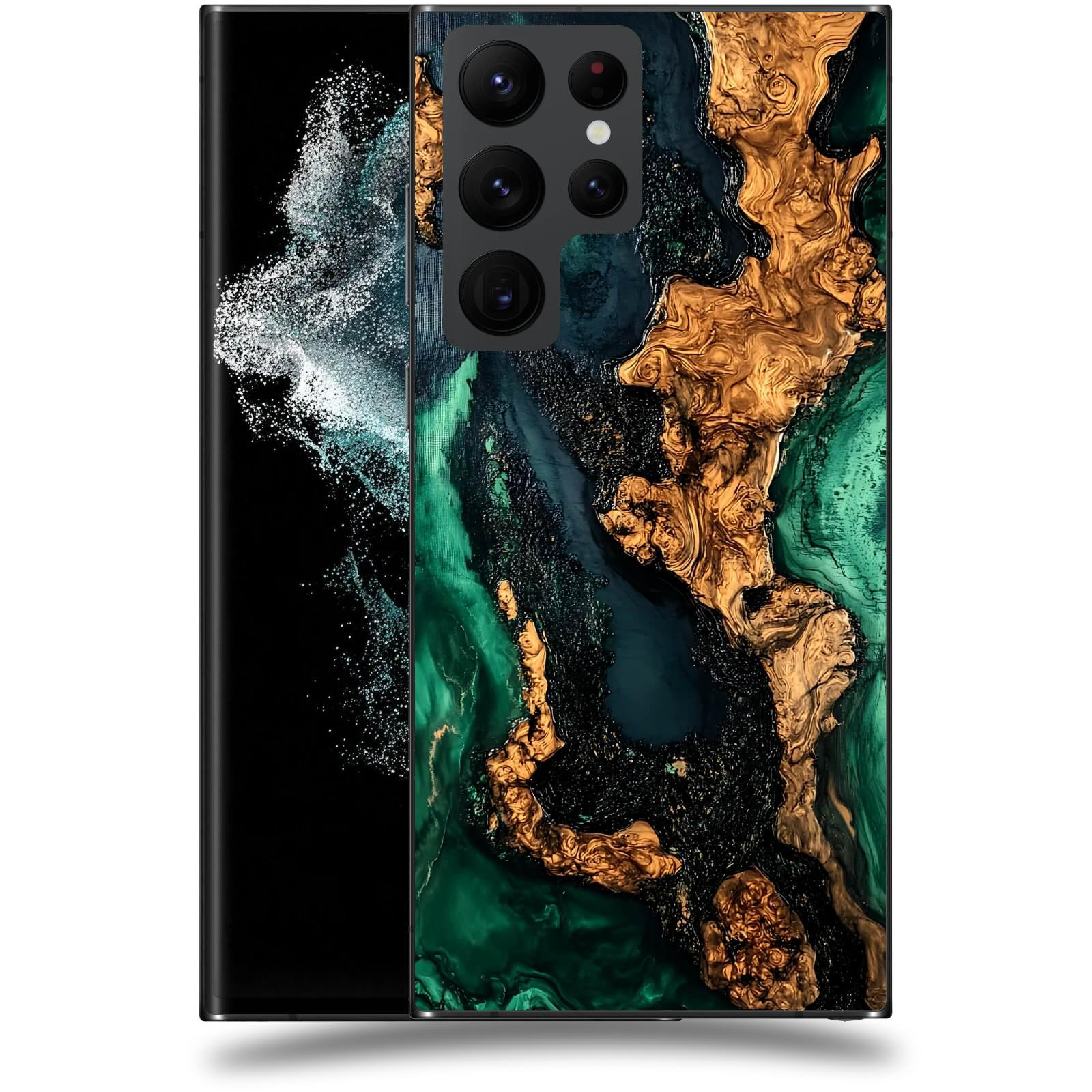 ACOVER Kryt na mobil Samsung Galaxy S22 Ultra 5G - Forest Wood II