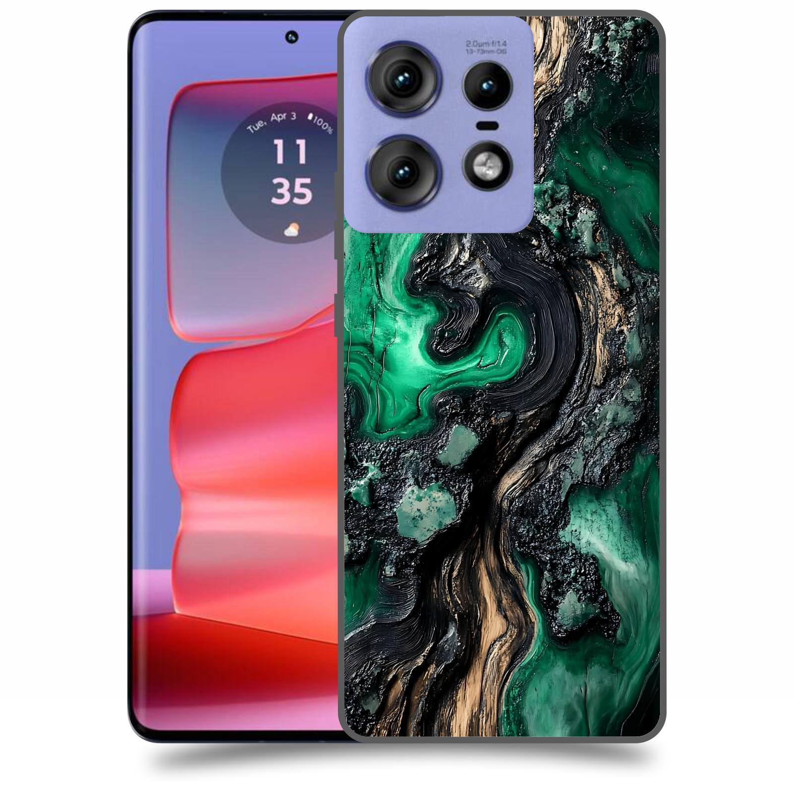 ACOVER Kryt na mobil Motorola Edge 50 Pro - Forest Wood III