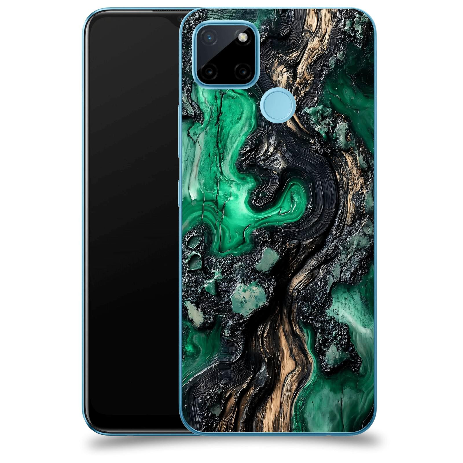 ACOVER Kryt na mobil Realme C21Y - Forest Wood III