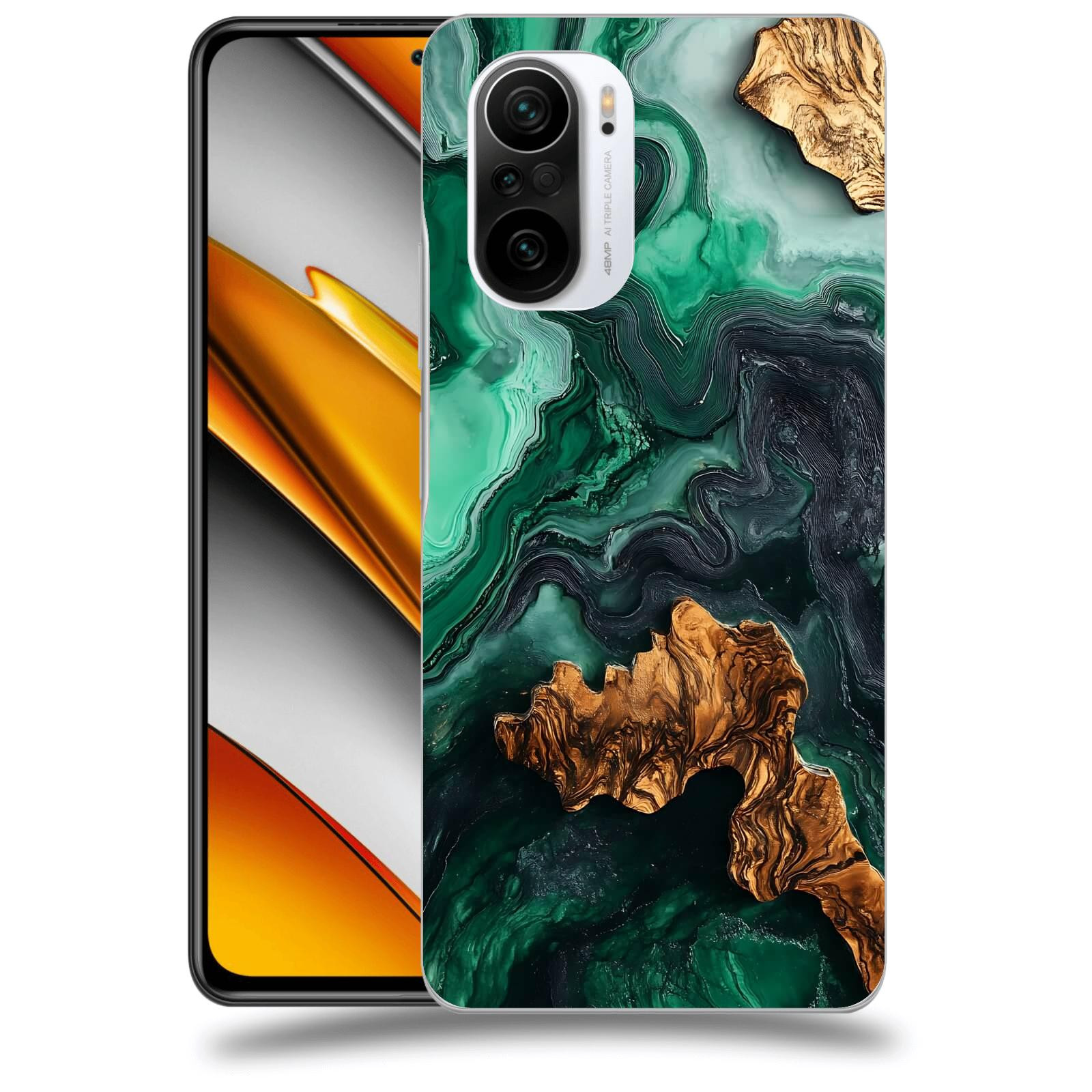 ACOVER Kryt na mobil Xiaomi Poco F3 - Forest Wood IV
