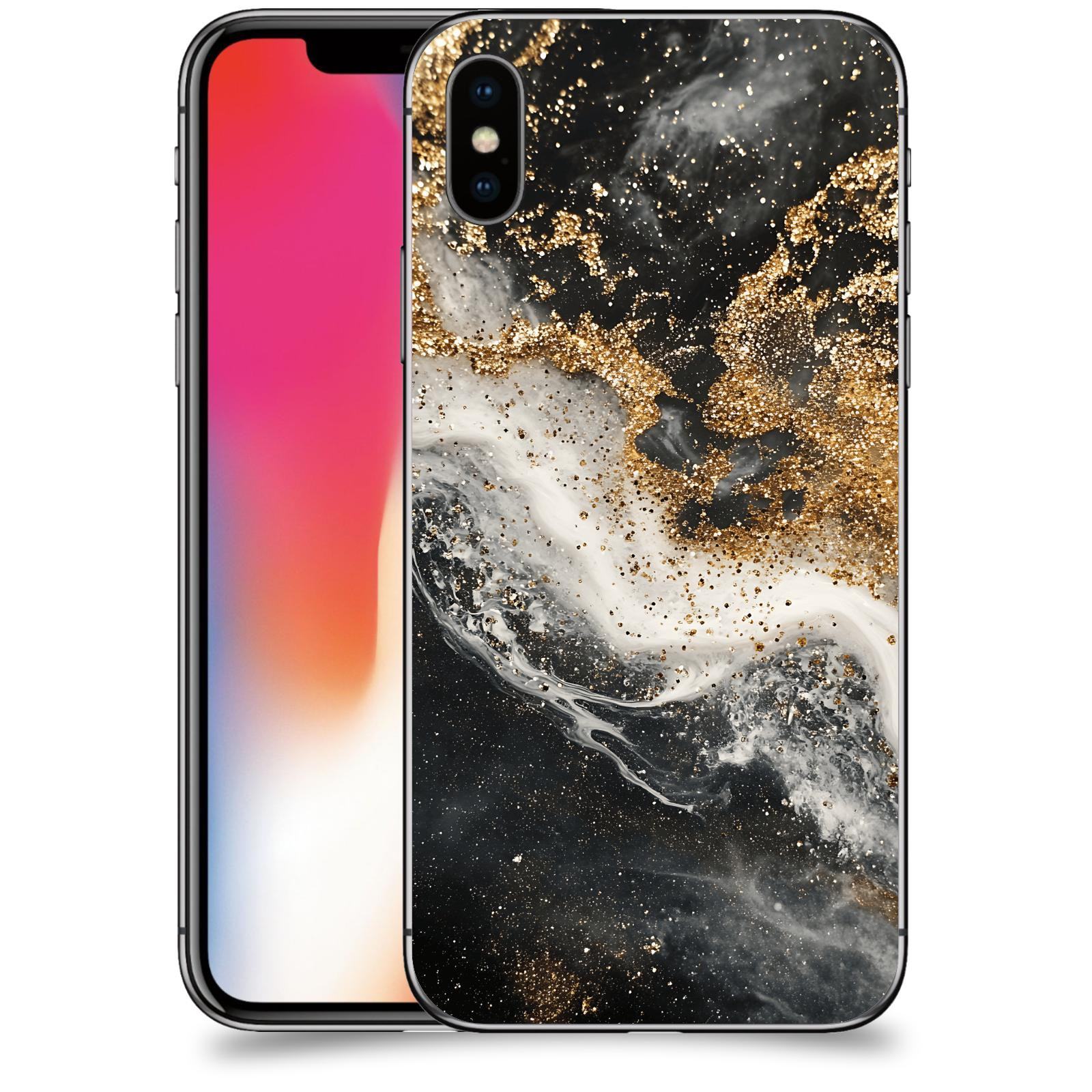 ACOVER Kryt na mobil Apple iPhone X/XS - Liquid Gold I