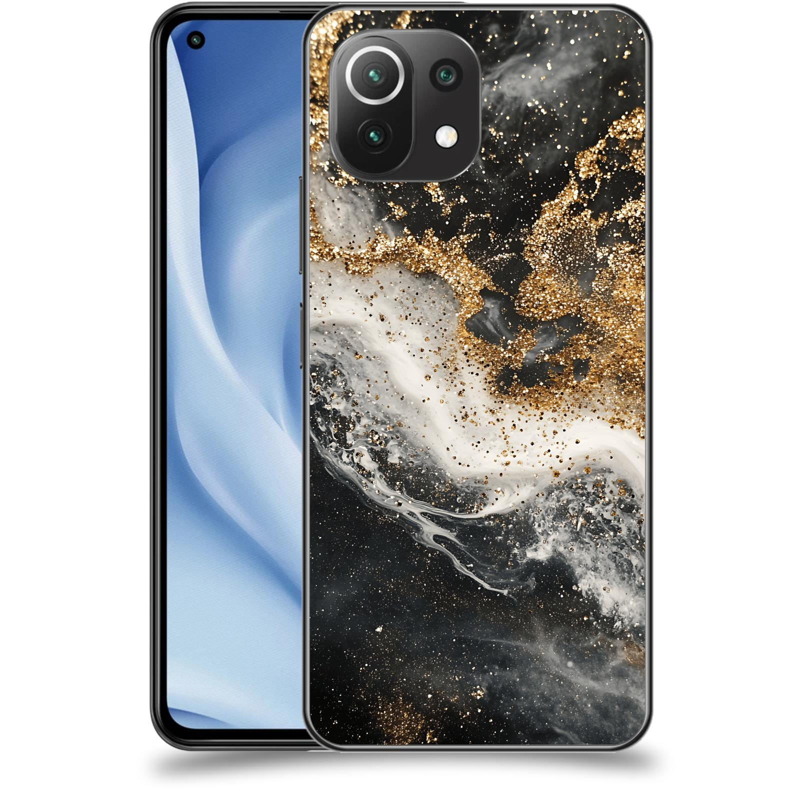 ACOVER Kryt na mobil Xiaomi Mi 11 Lite - Liquid Gold I