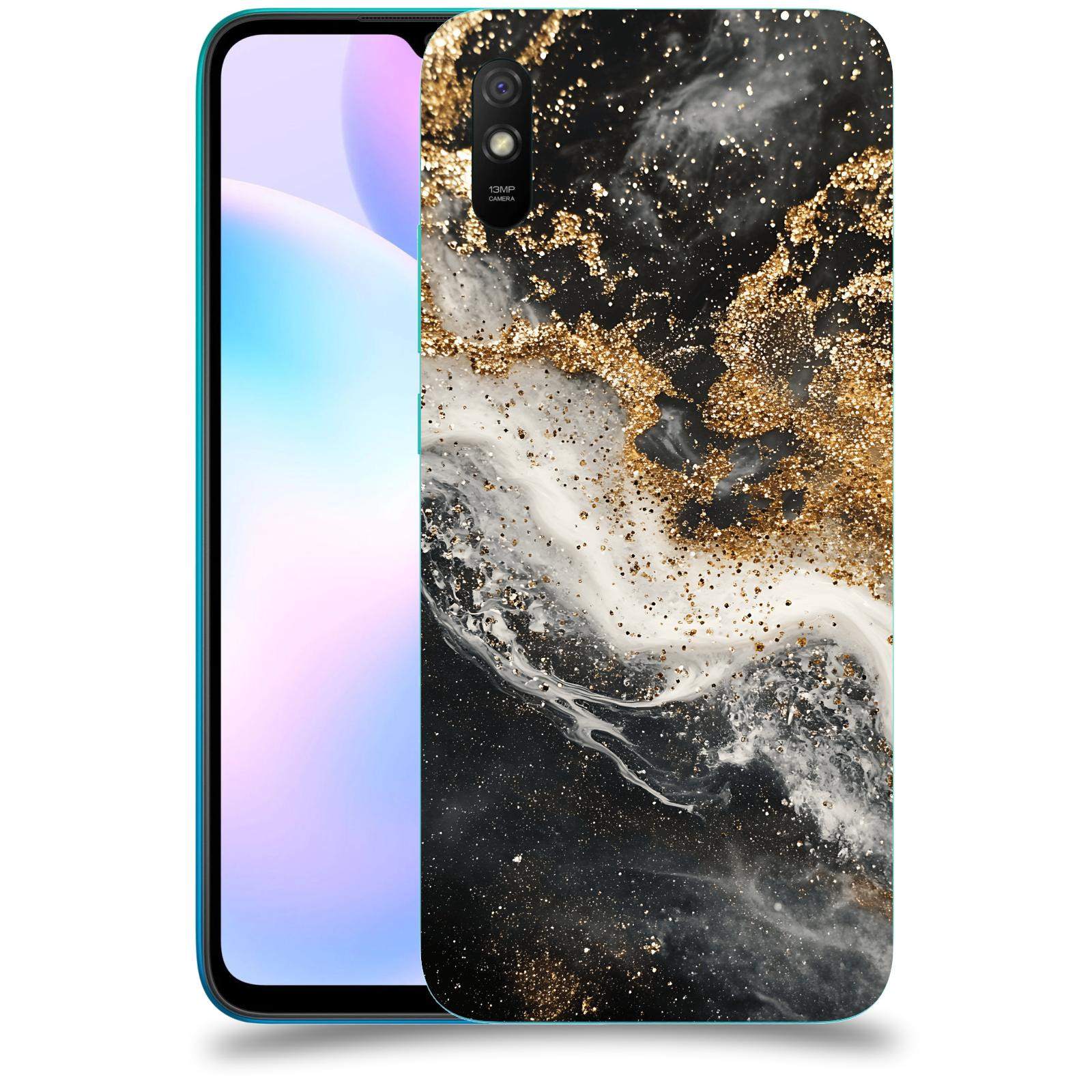 ACOVER Kryt na mobil Xiaomi Redmi 9AT - Liquid Gold I