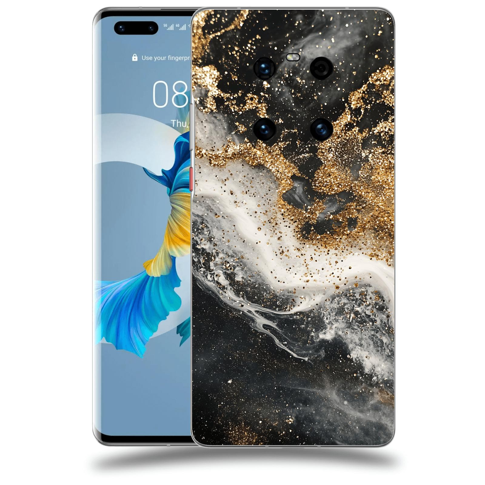 ACOVER Kryt na mobil Huawei Mate 40 Pro - Liquid Gold I