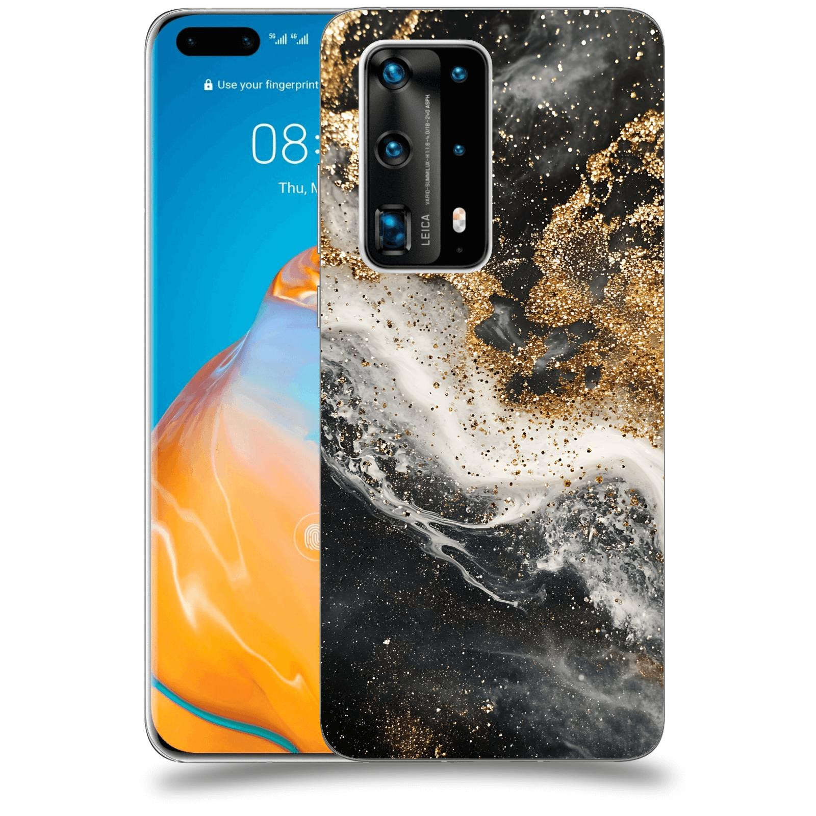 ACOVER Kryt na mobil Huawei P40 Pro - Liquid Gold I