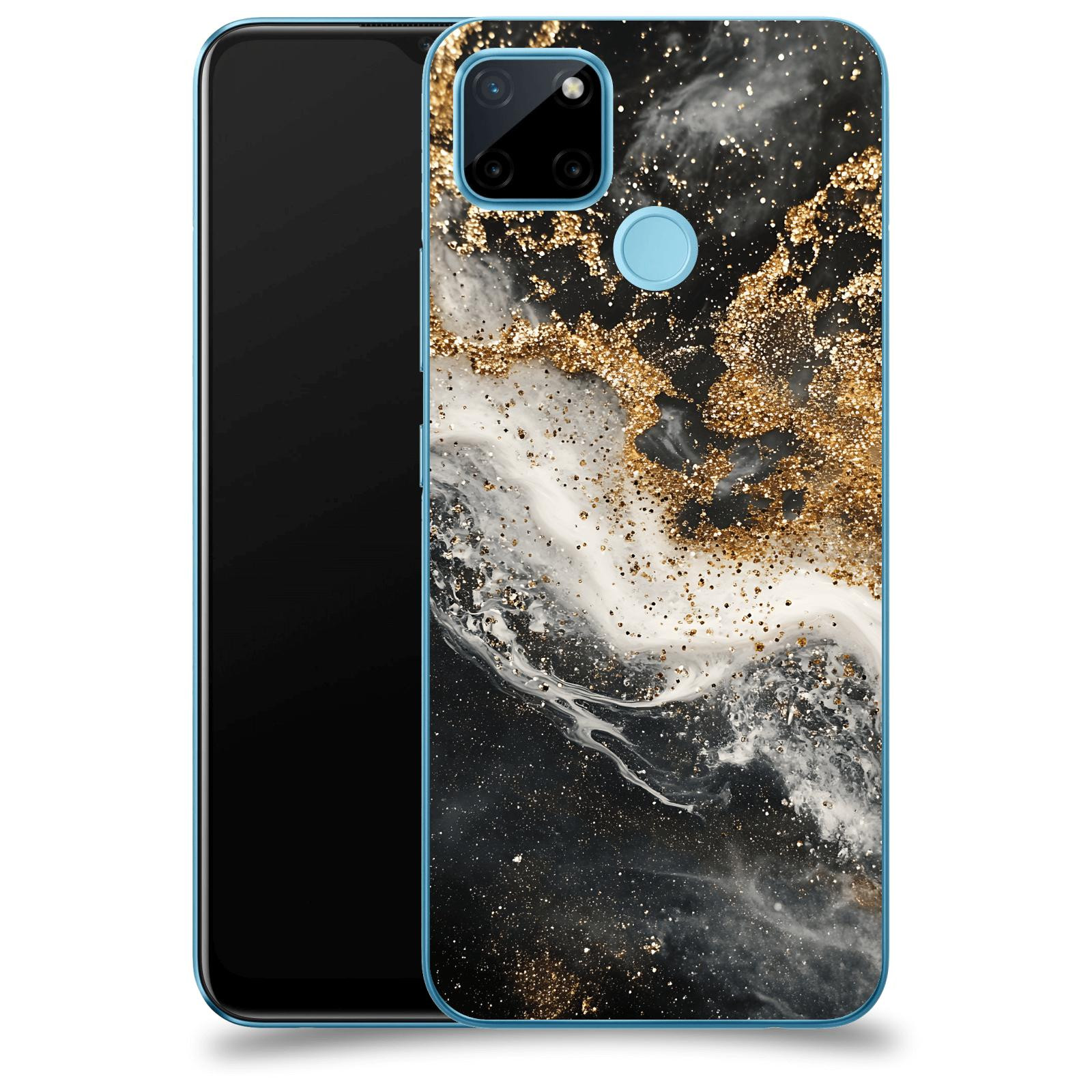 ACOVER Kryt na mobil Realme C21Y - Liquid Gold I
