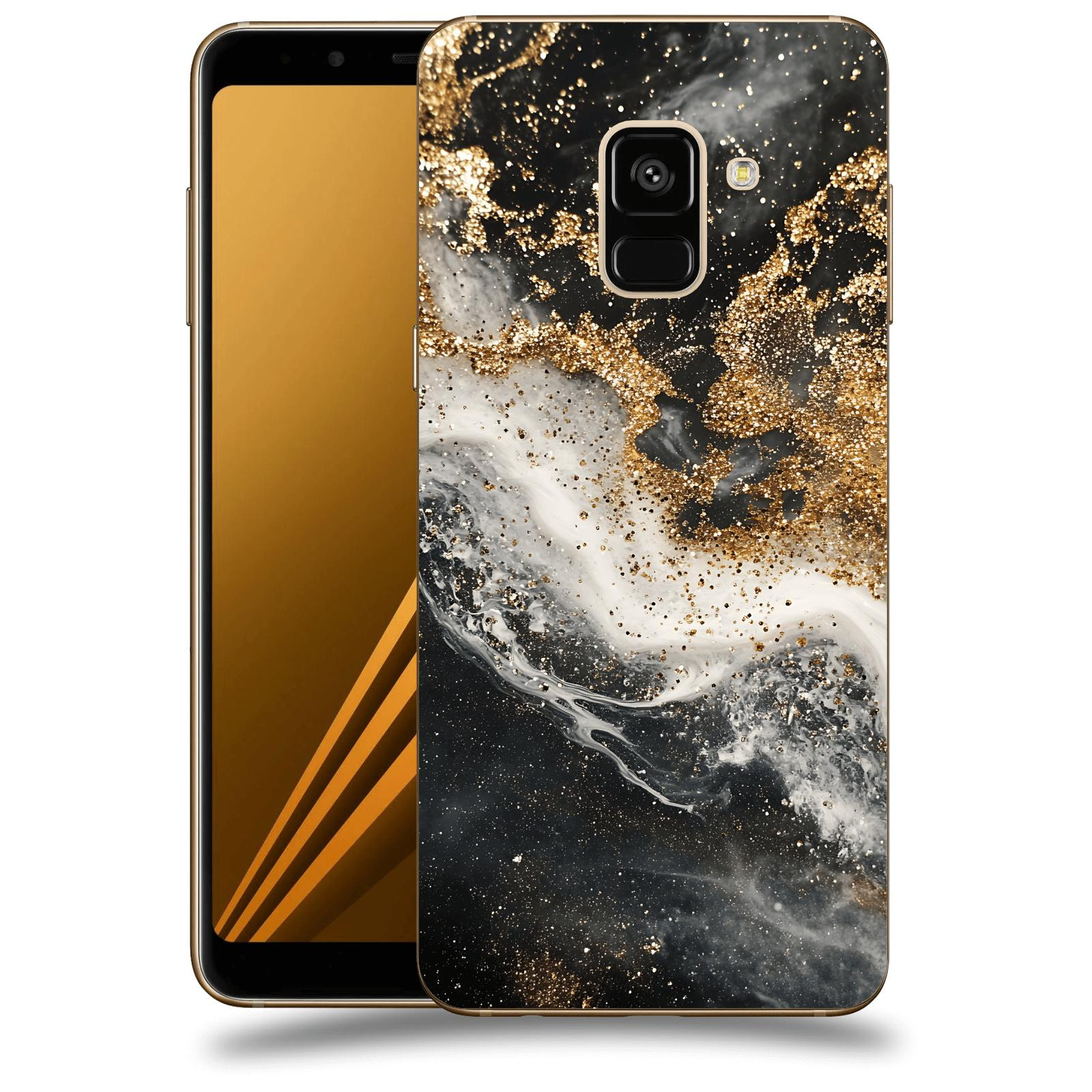 ACOVER Kryt na mobil Samsung Galaxy A8 2018 A530F - Liquid Gold I
