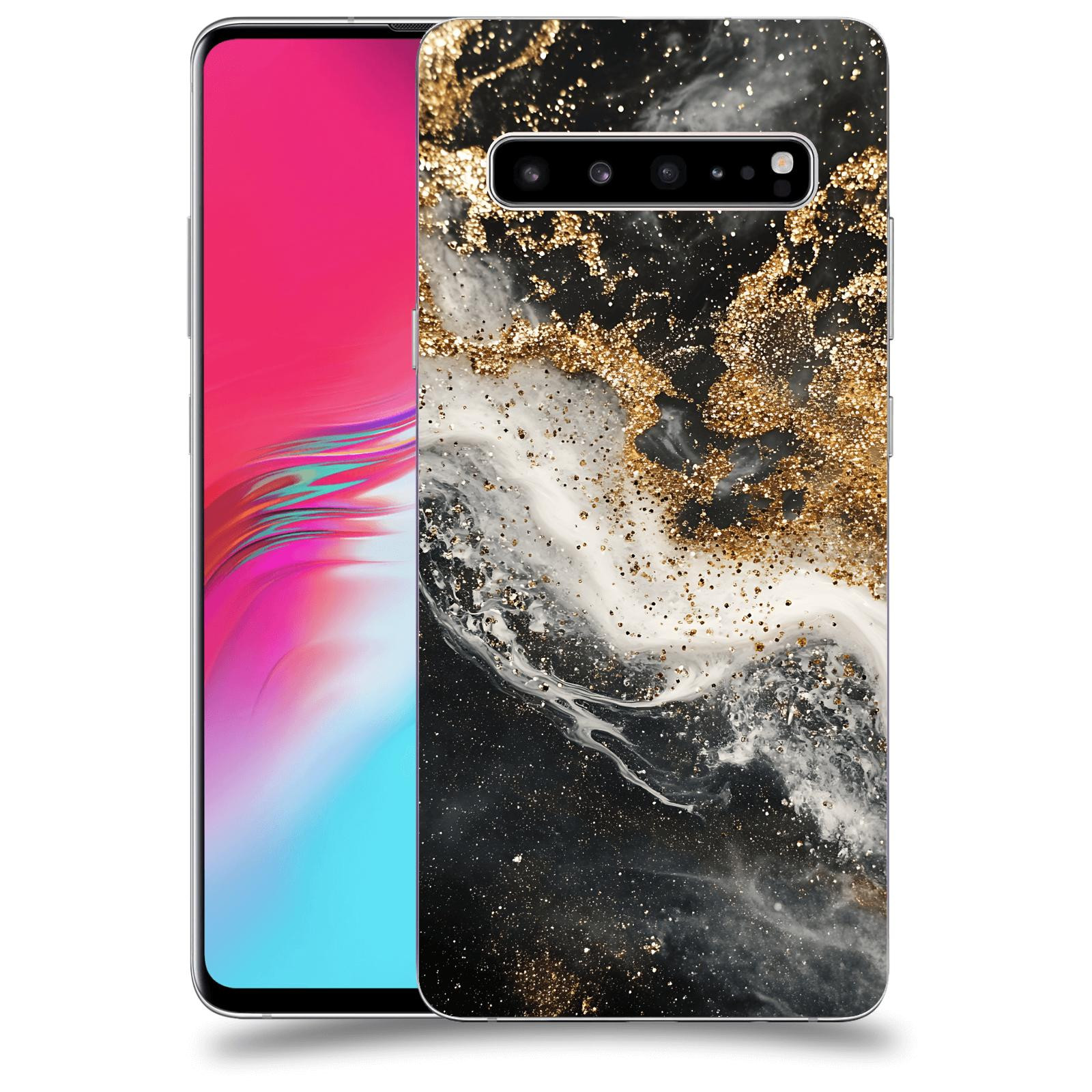 ACOVER Kryt na mobil Samsung Galaxy S10 G973 - Liquid Gold I