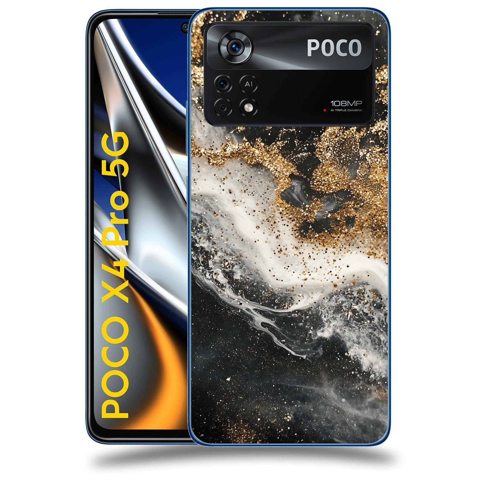 ACOVER Kryt na mobil Xiaomi Poco X4 Pro 5G - Liquid Gold I
