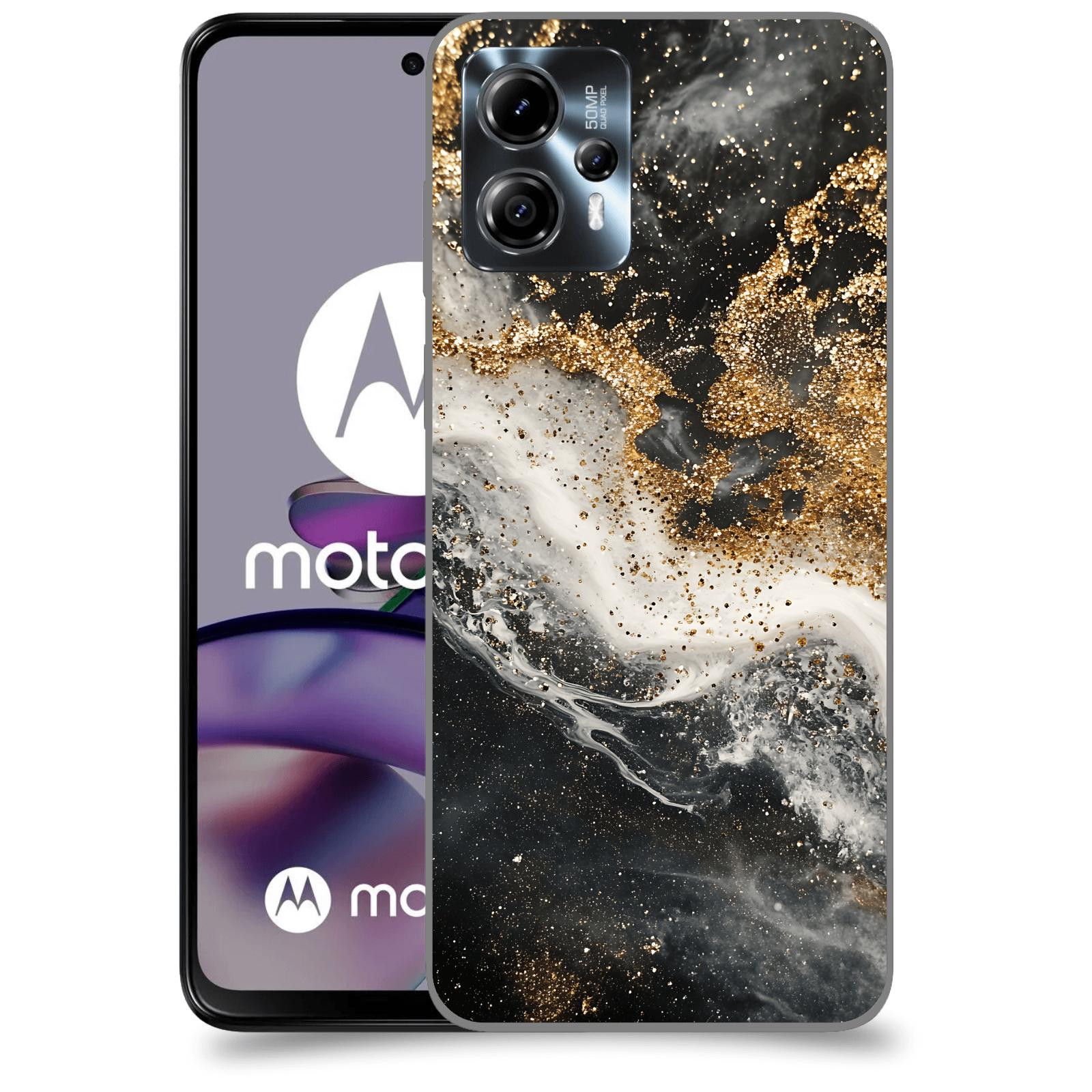 ACOVER Kryt na mobil Motorola Moto G13 - Liquid Gold I