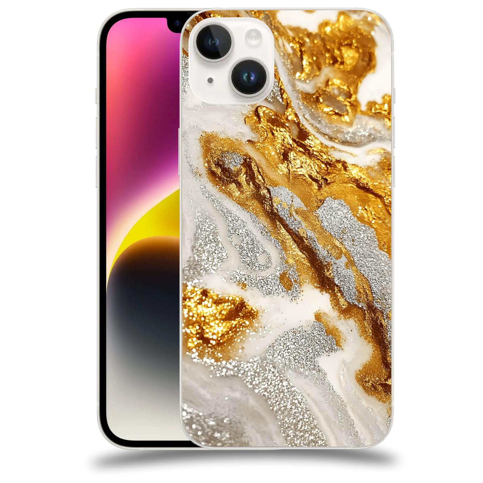 ACOVER Kryt na mobil Apple iPhone 14 Plus - Liquid Gold II