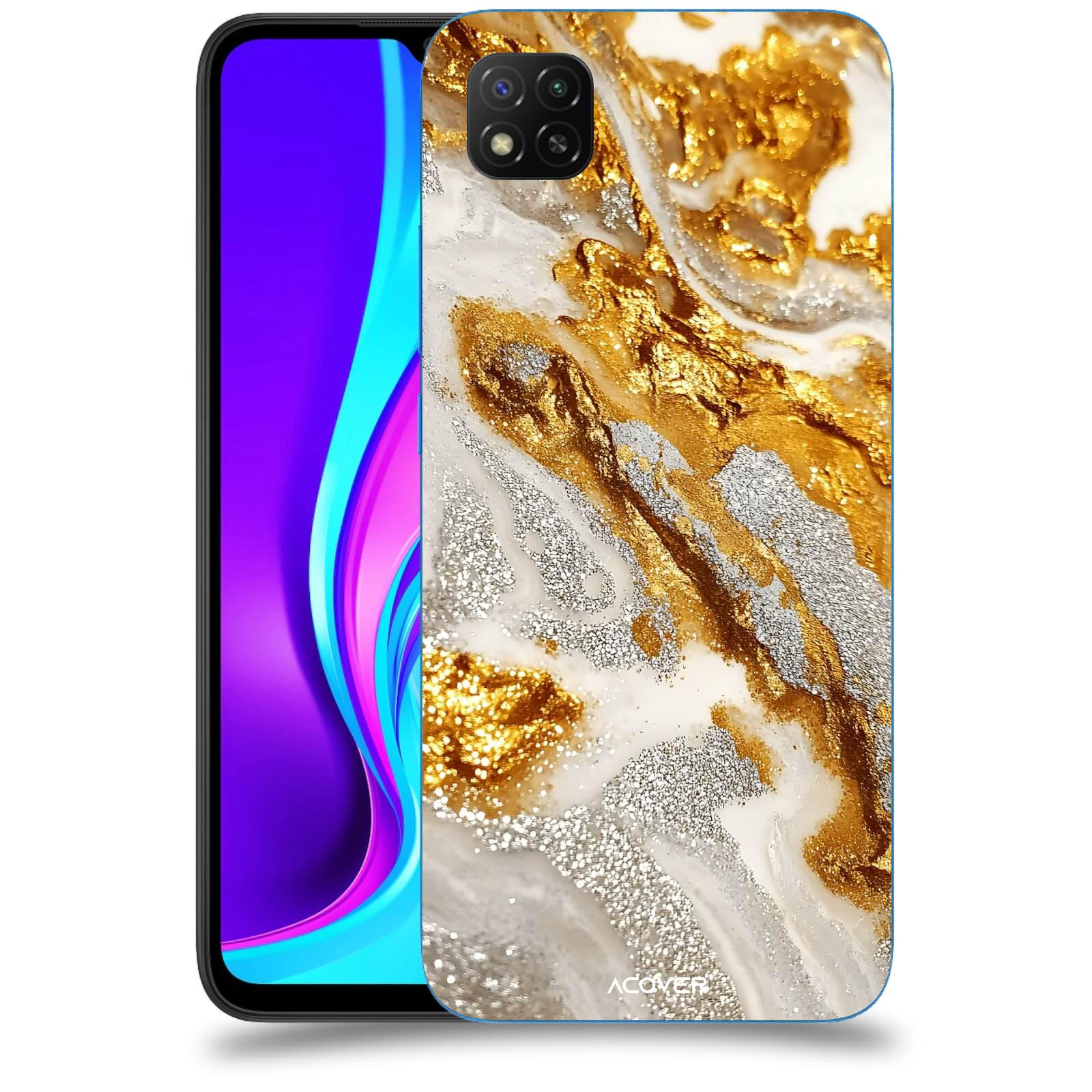 ACOVER Kryt na mobil Xiaomi Redmi 9C - Liquid Gold II