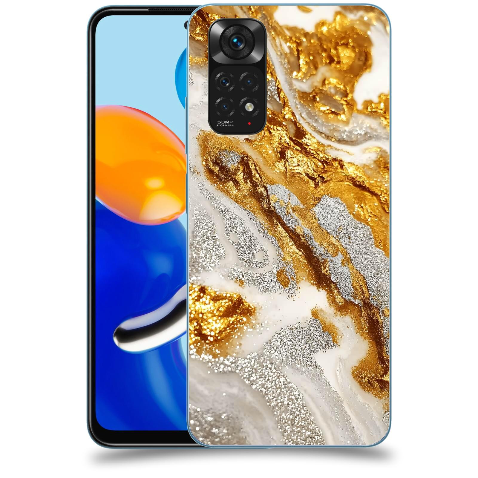 ACOVER Kryt na mobil Xiaomi Redmi Note 11 - Liquid Gold II