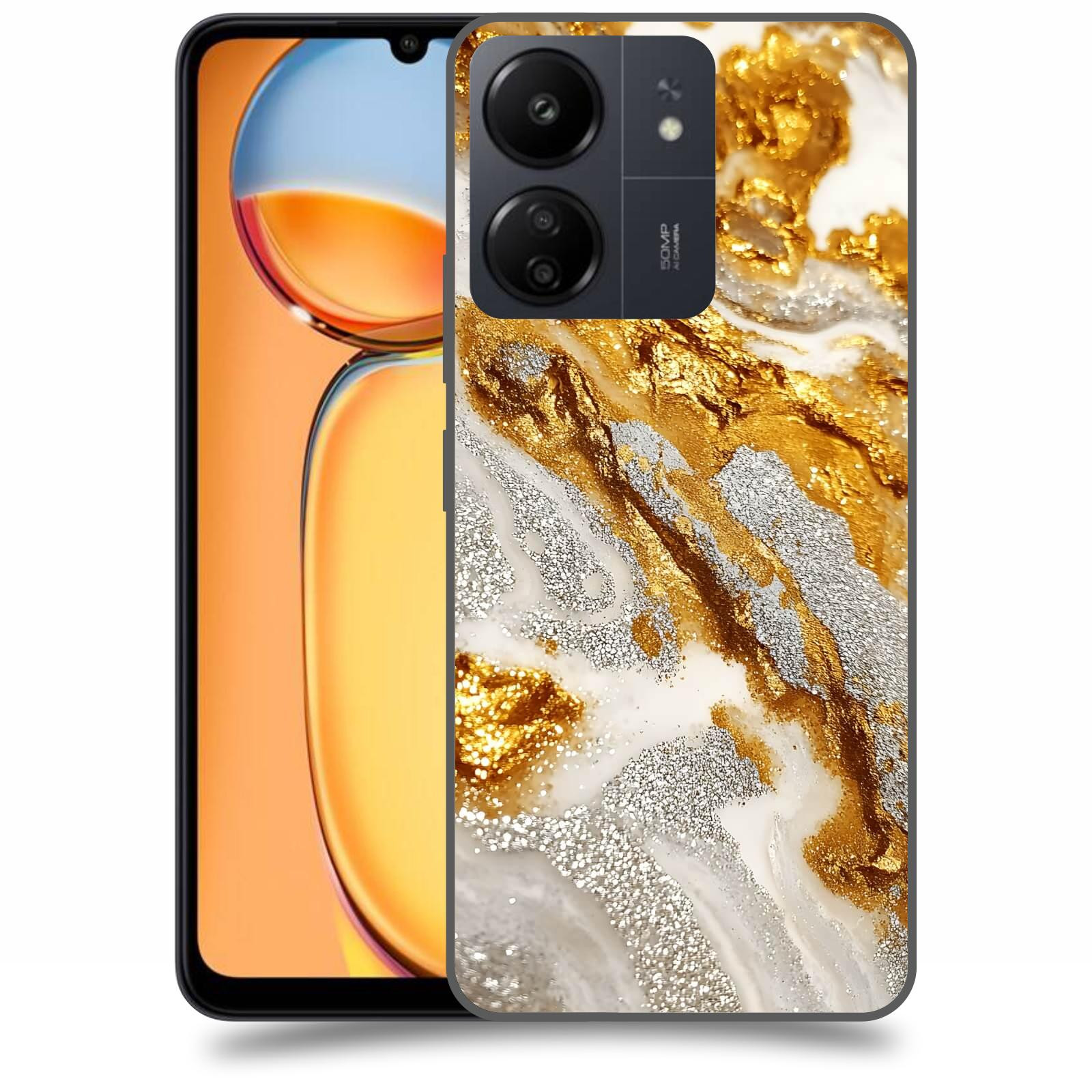 ACOVER Kryt na mobil Xiaomi Redmi 13C 4G  Liquid Gold II