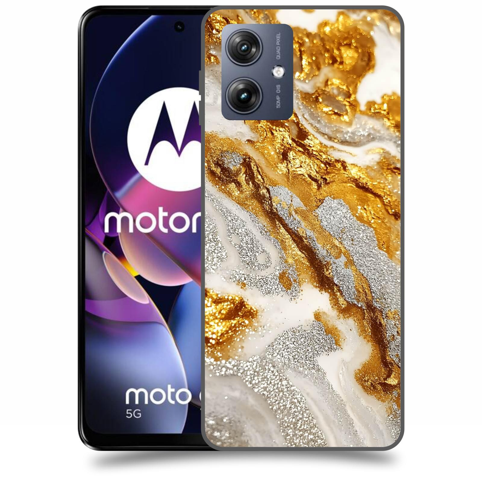 ACOVER Kryt na mobil Motorola Moto G54 5G - Liquid Gold II
