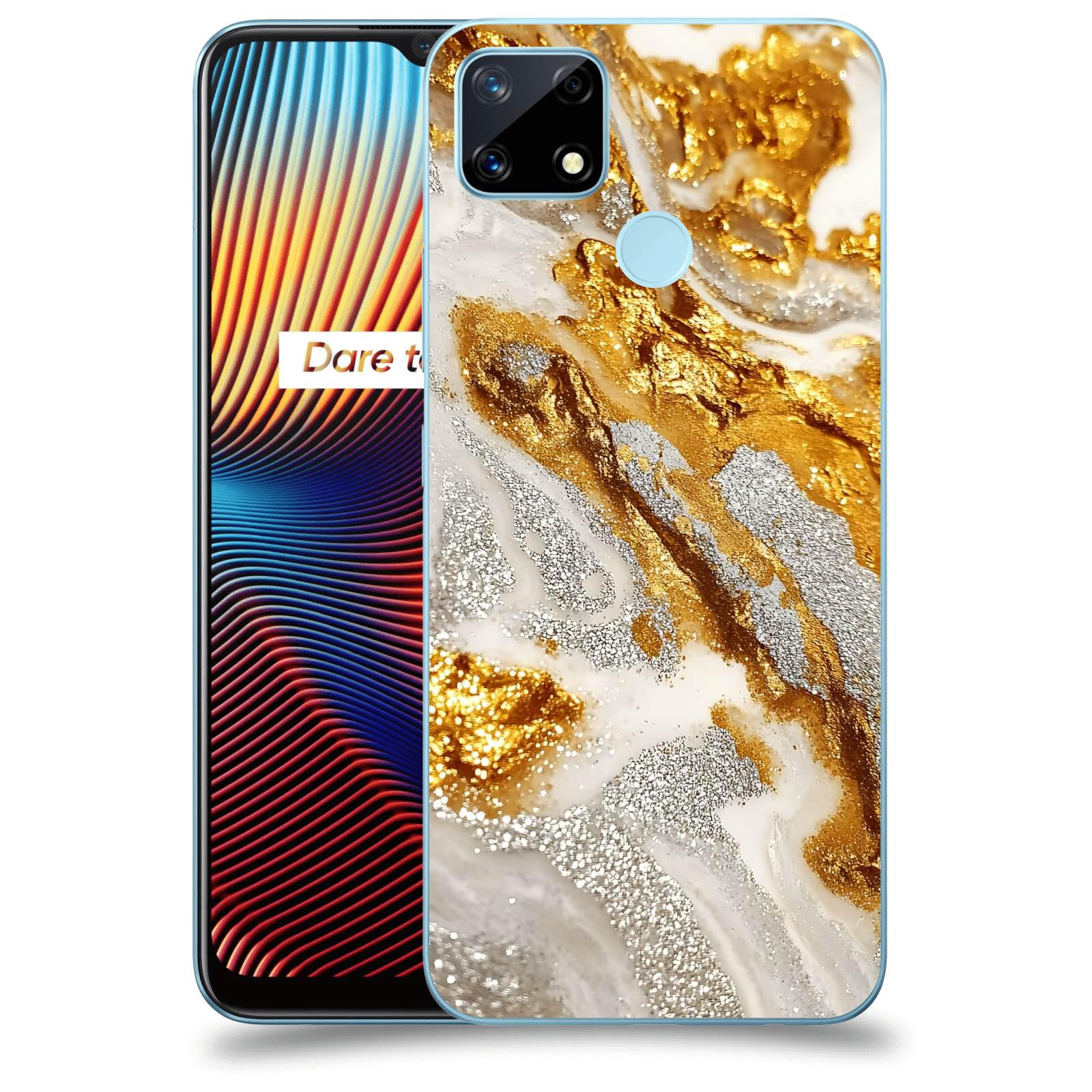 ACOVER Kryt na mobil Realme 7i - Liquid Gold II
